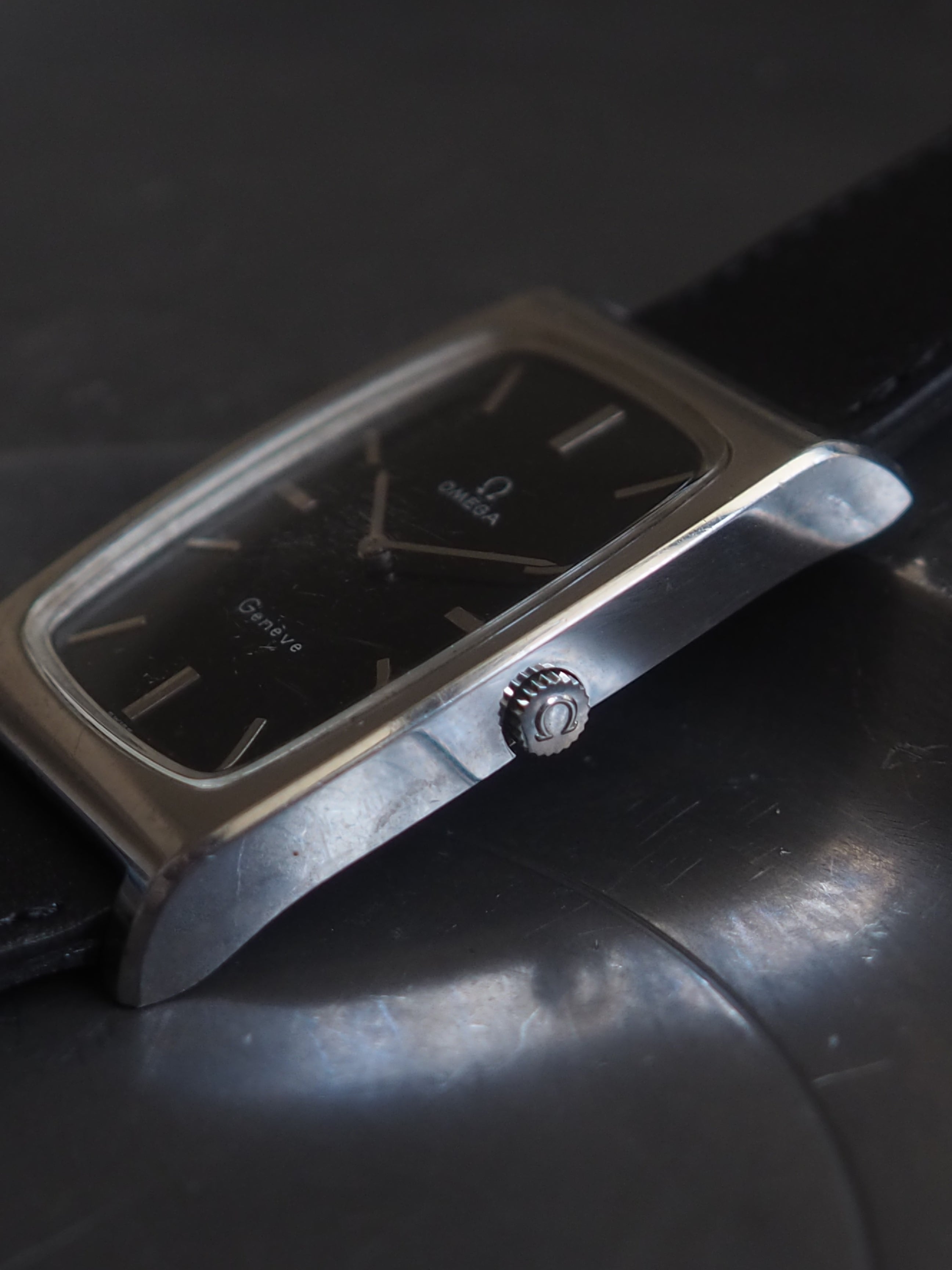 OMEGA オメガ Genève ジュネーブ レクタンギュラー ウォッチ 腕時計