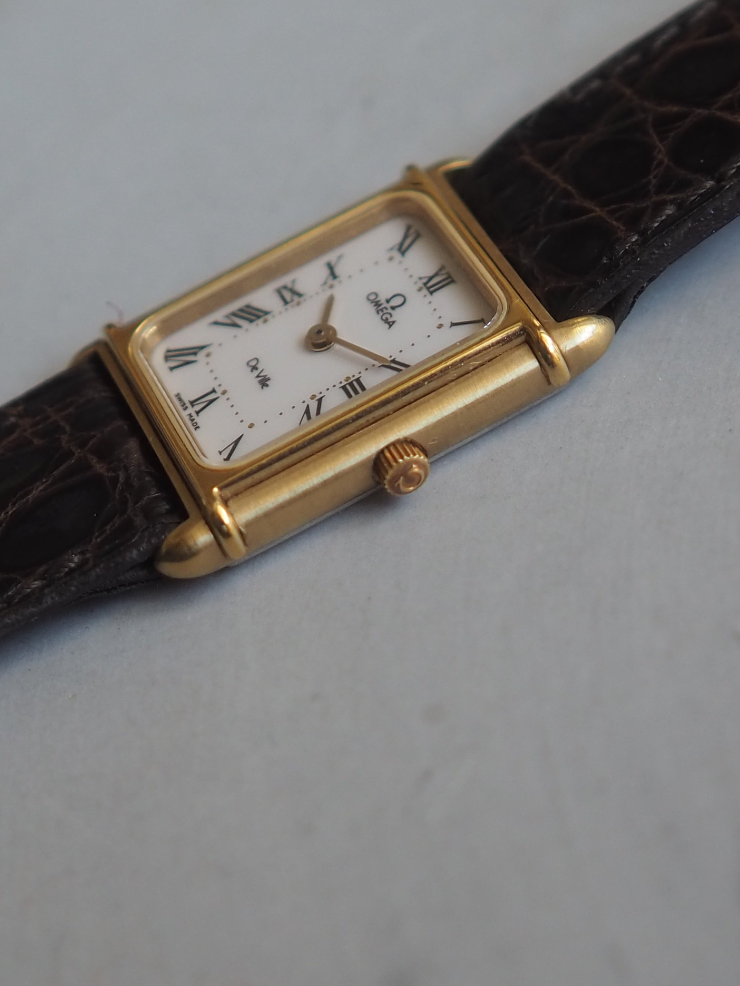 OMEGA De Ville Rectangular Roman Dial Watch