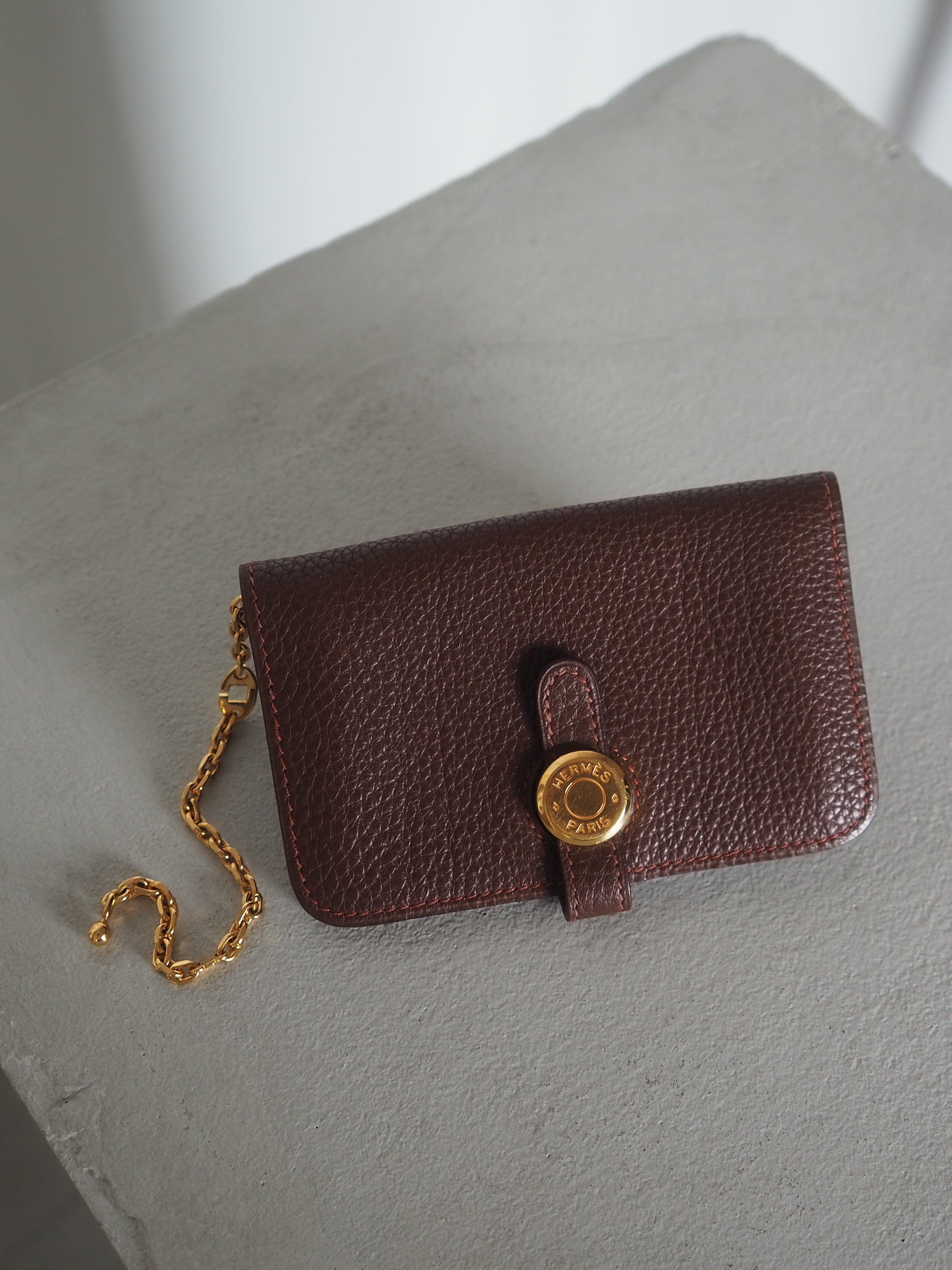 HERMES エルメス ドゴン カードケース ウォレット 財布 ブラウン
