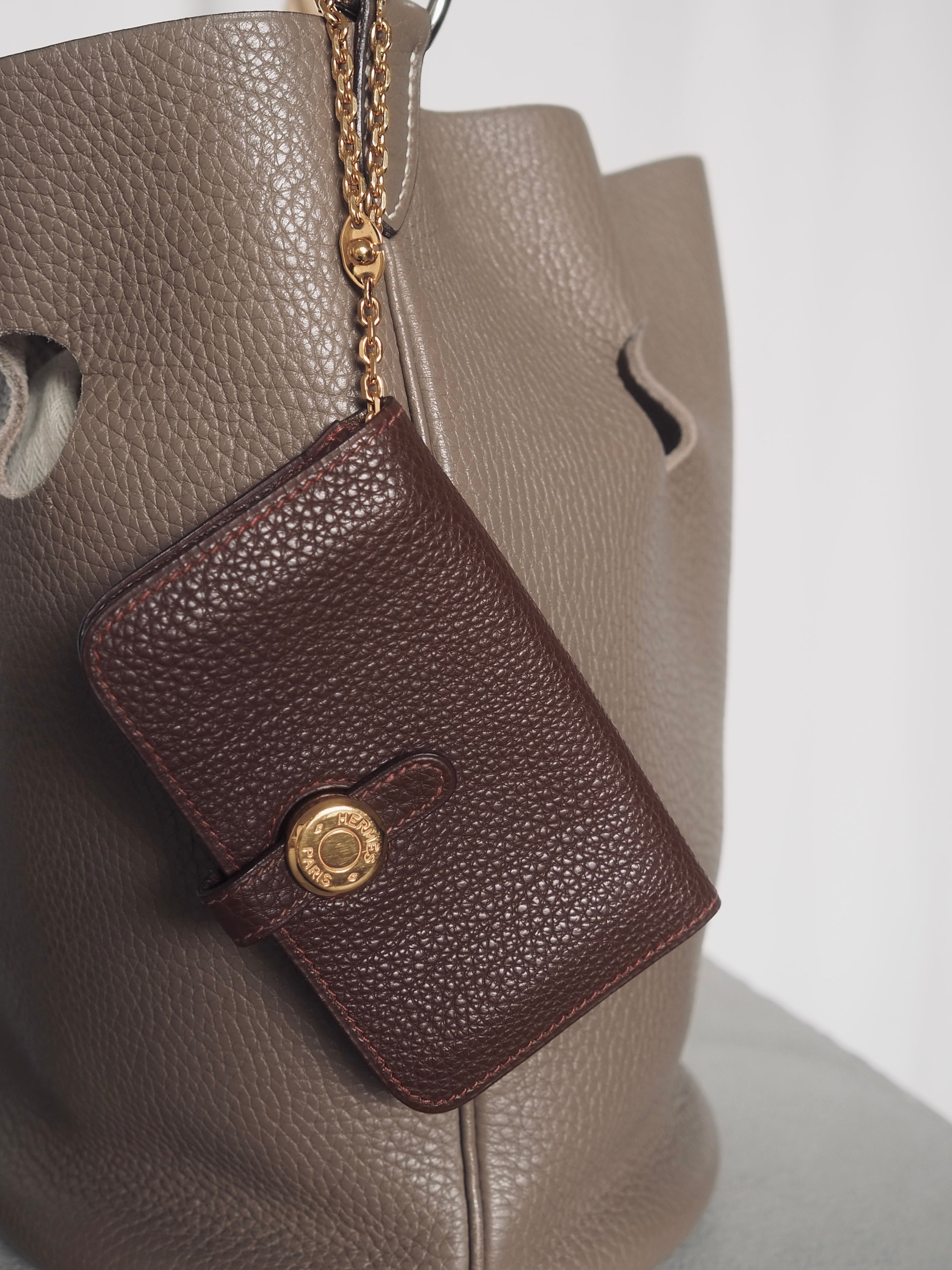 HERMES エルメス ドゴン カードケース ウォレット 財布 ブラウン