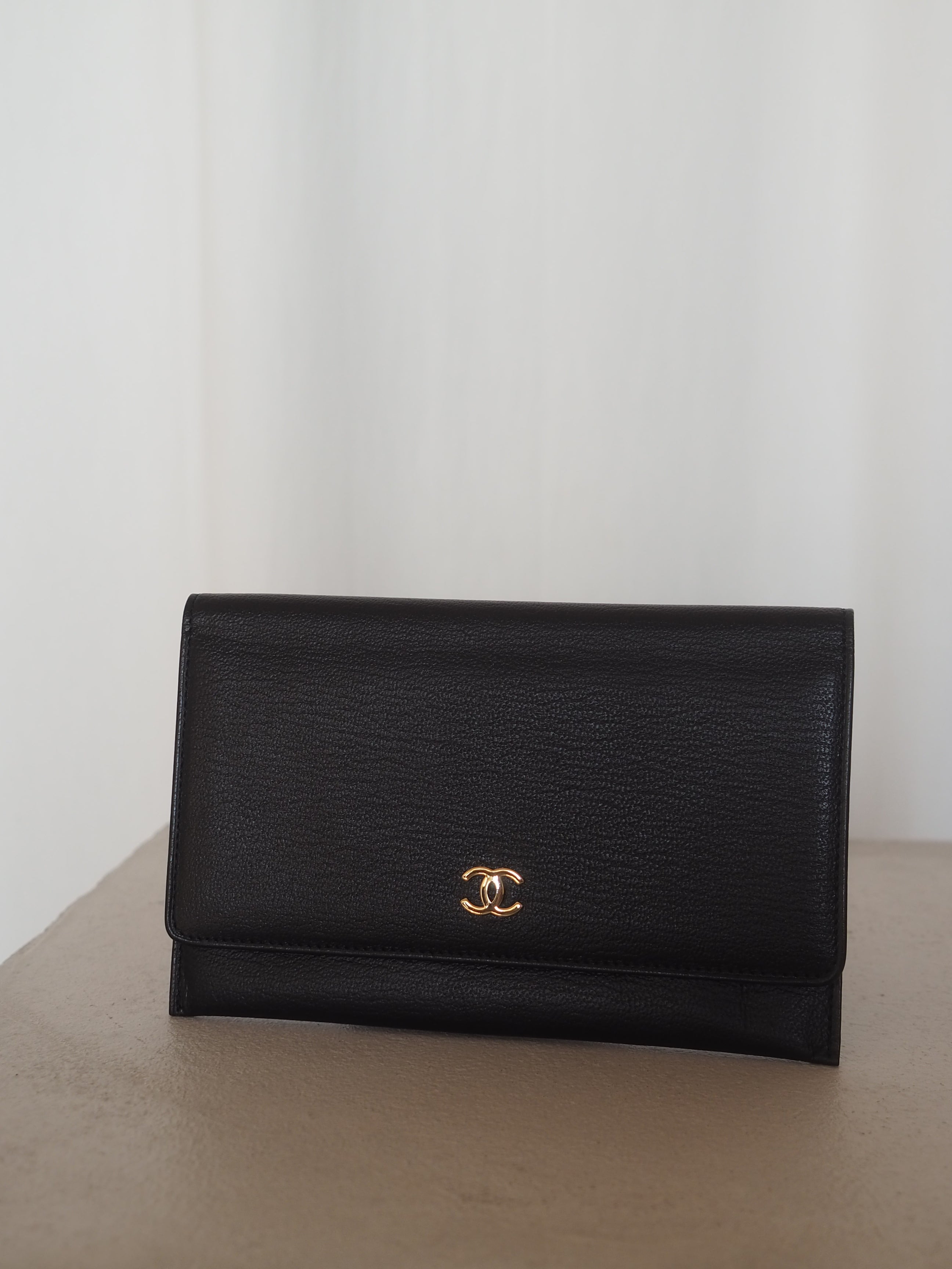 【美品❣️レア❣️】箱付きCHANEL財布マットブラック WALLETS – co&co