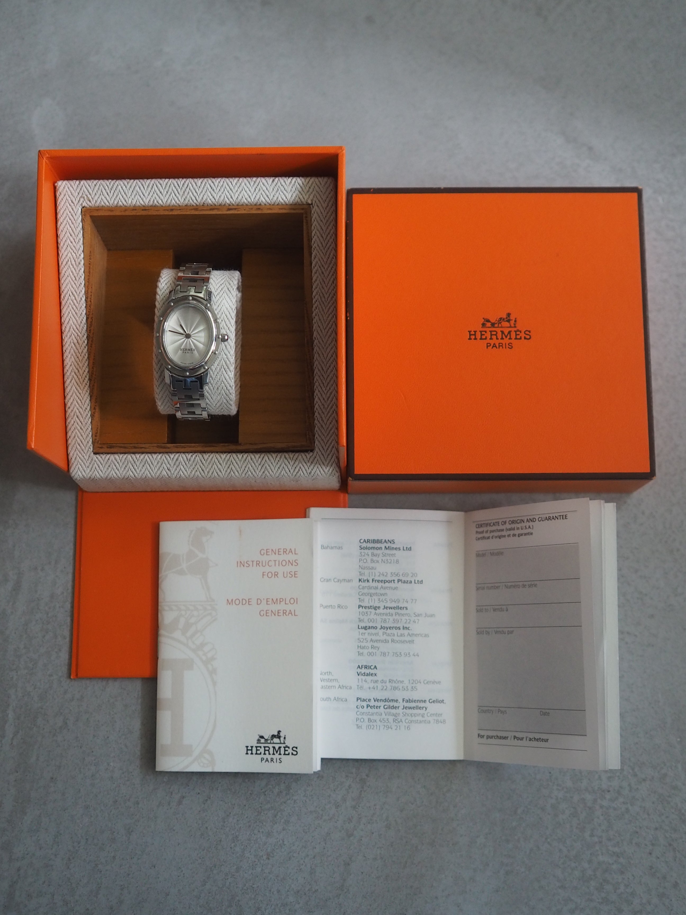 HERMÈS Clipper Oval Watch