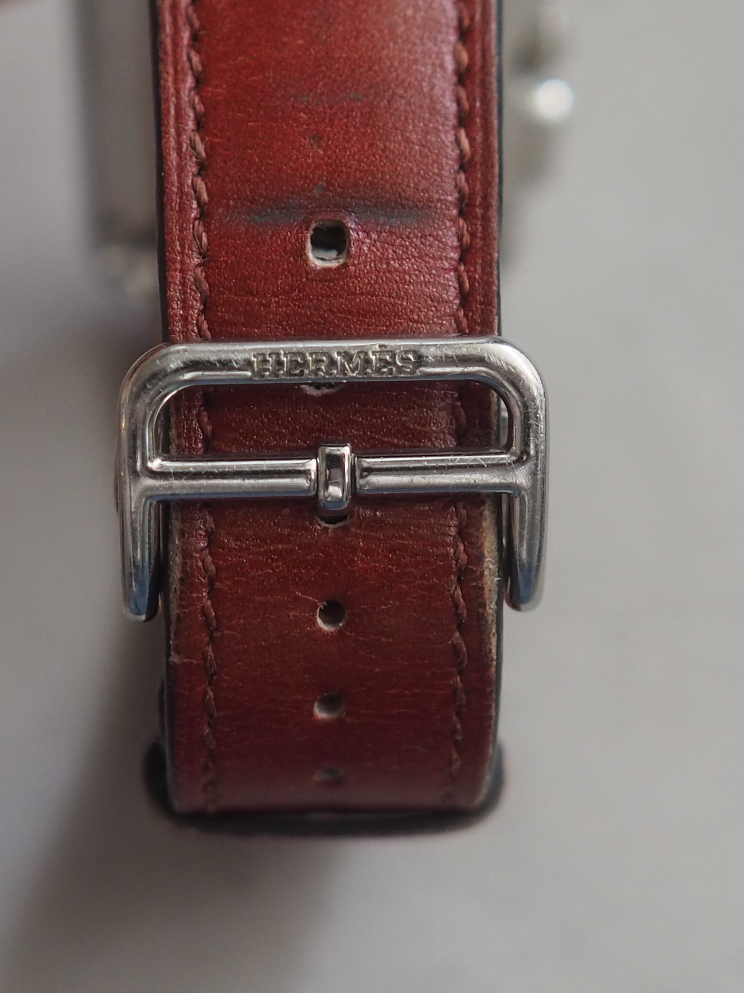 HERMES エルメス ケープコッド クロノグラフ ウォッチ 腕時計 シルバー