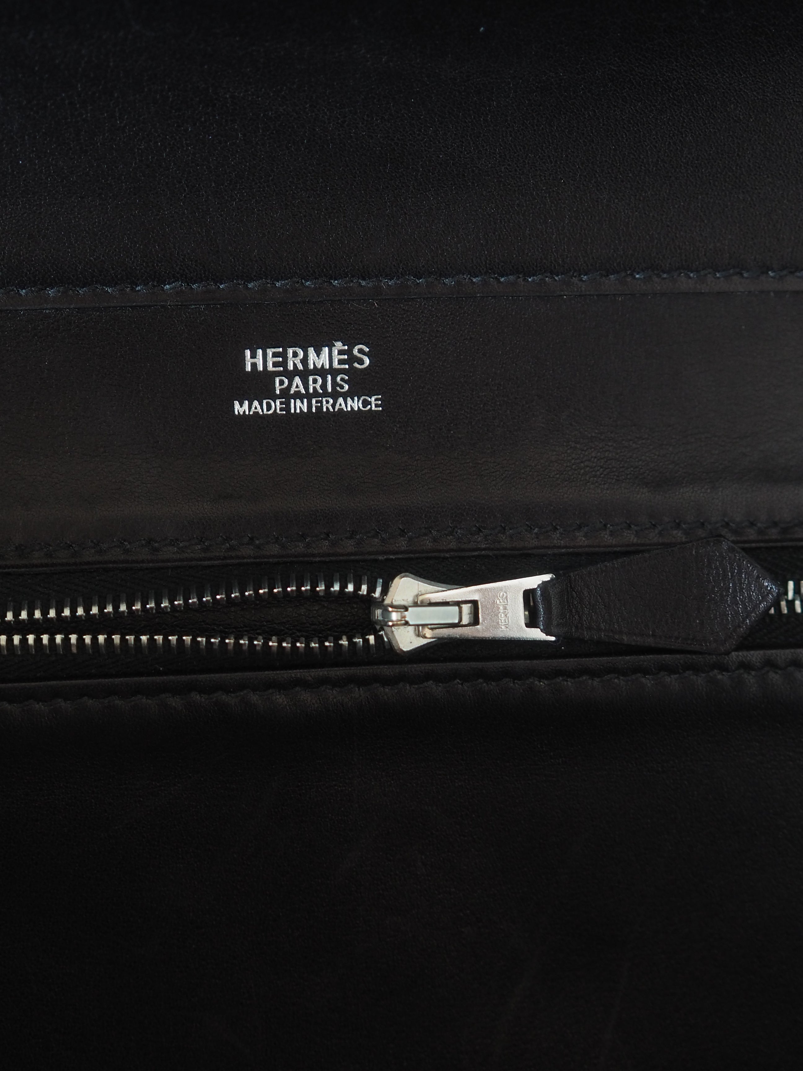 HERMES エルメス マルジェラ期 イニシャル バッグ レザー ブラック