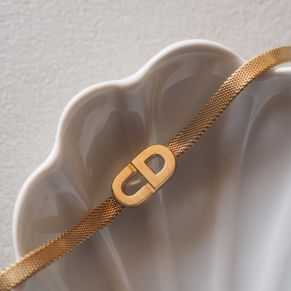 Christian Dior ディオール CDロゴ ゴールドカラー ブレスレット 