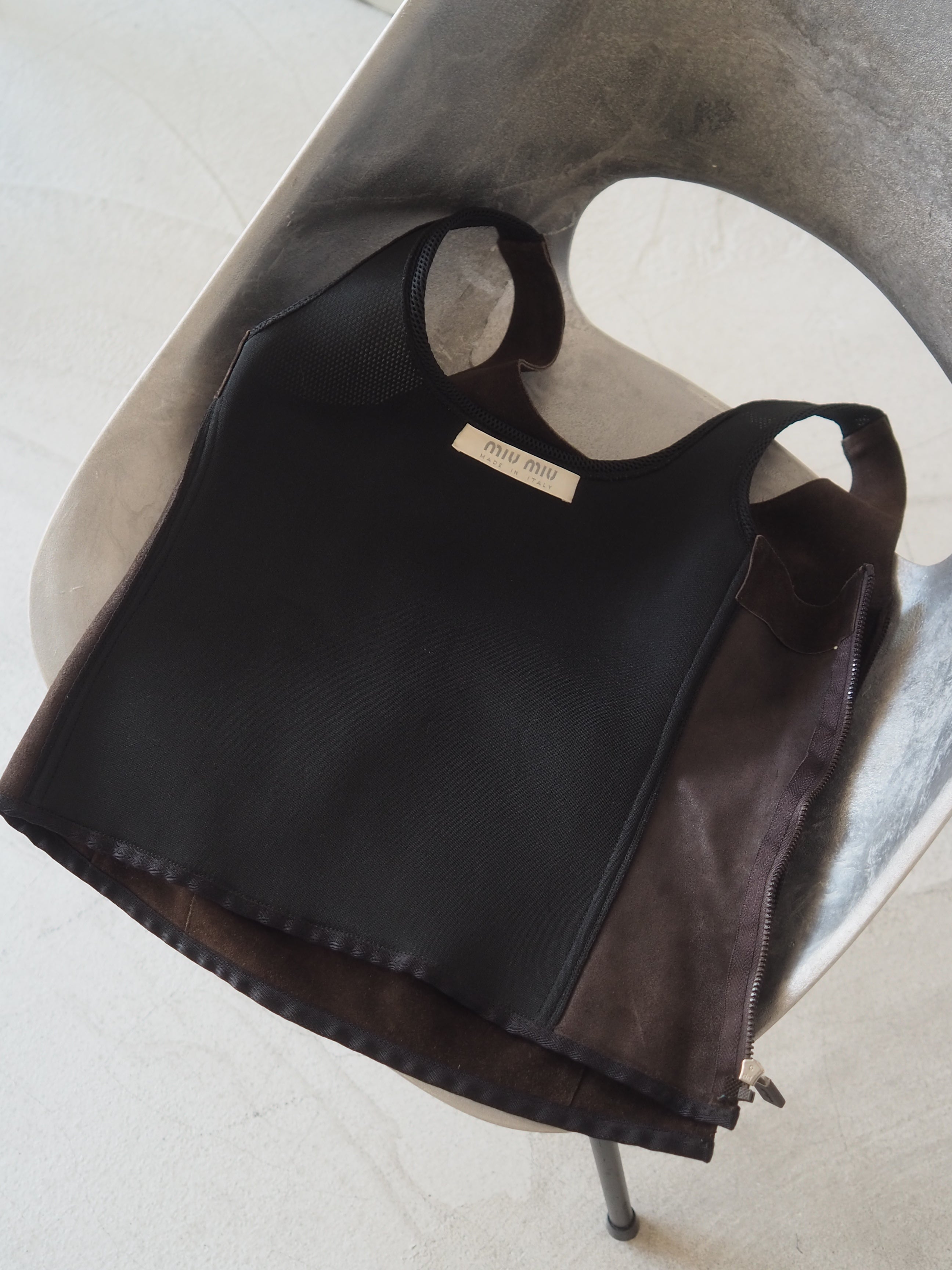 MIUMIU Archive Suede Top