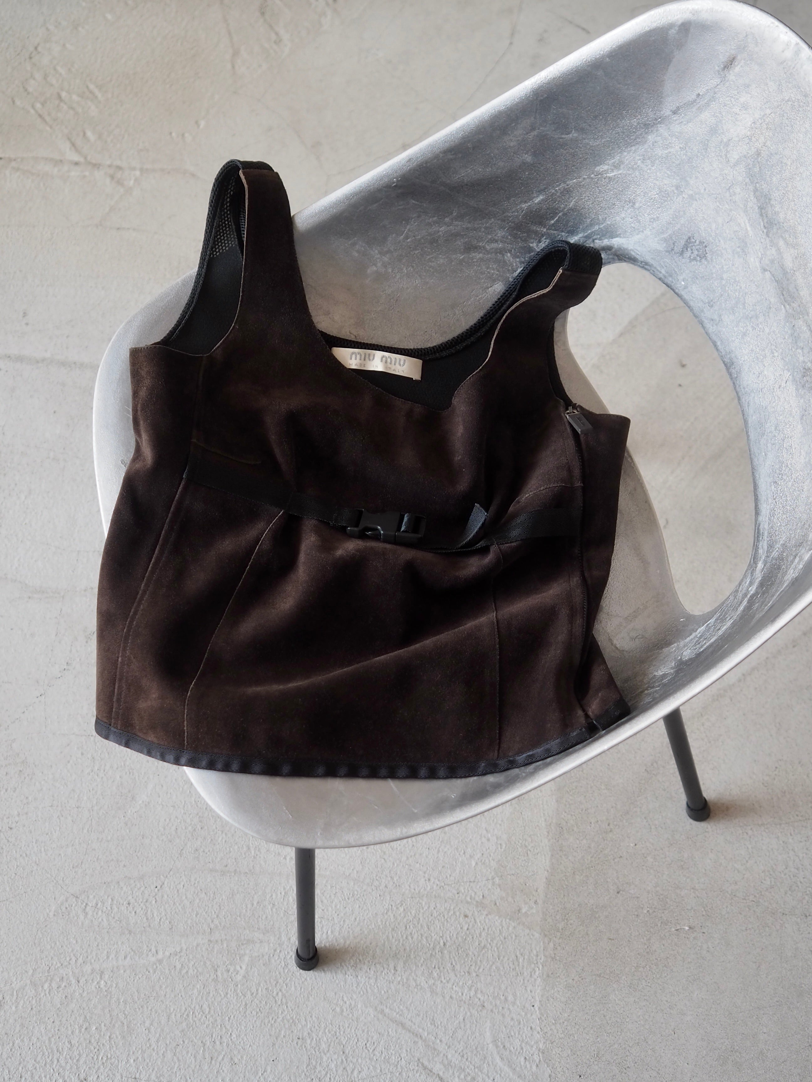 MIUMIU Archive Suede Top