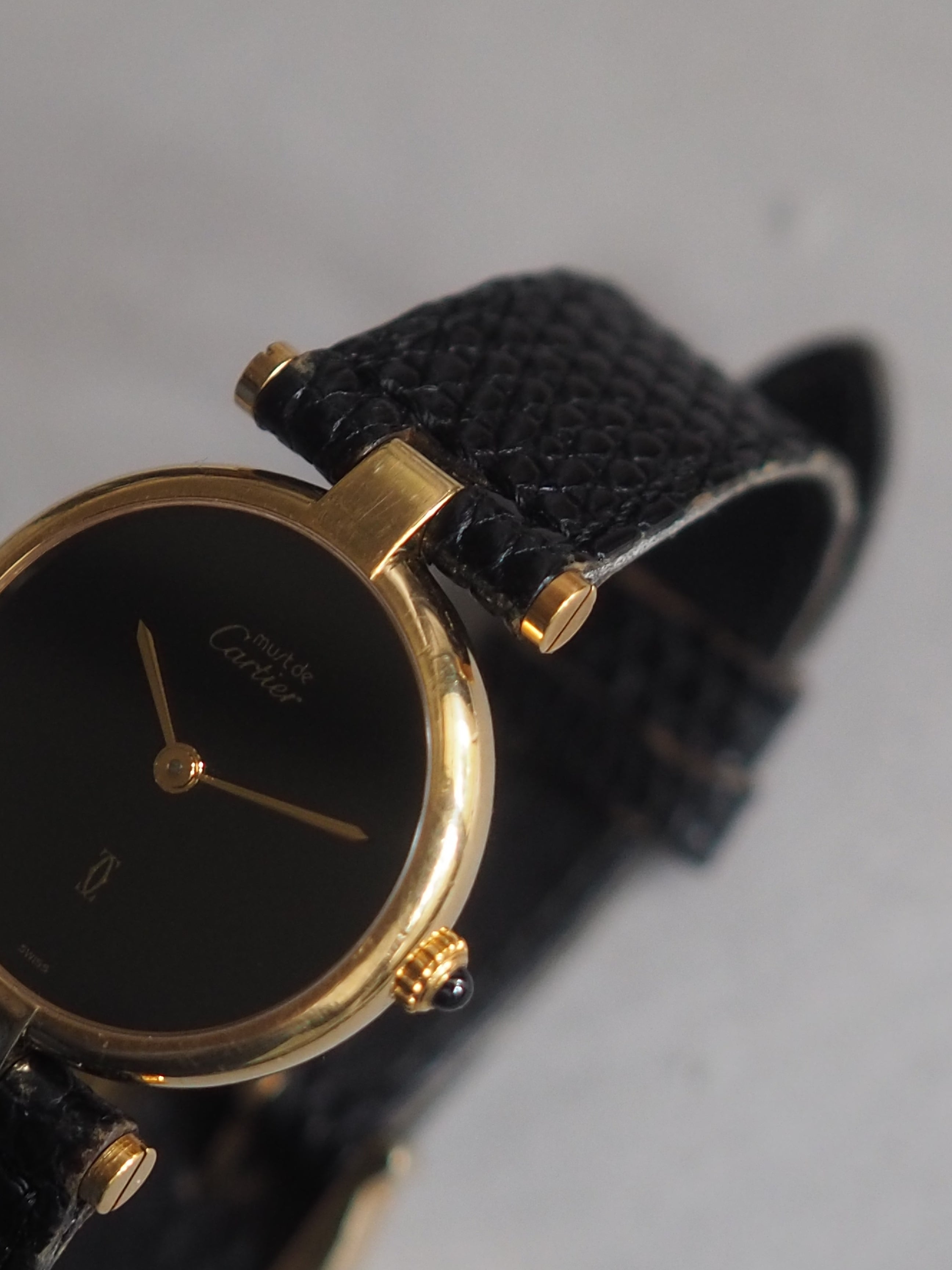 Cartier カルティエ マストヴァンドーム SM ゴールド ブラック 国際