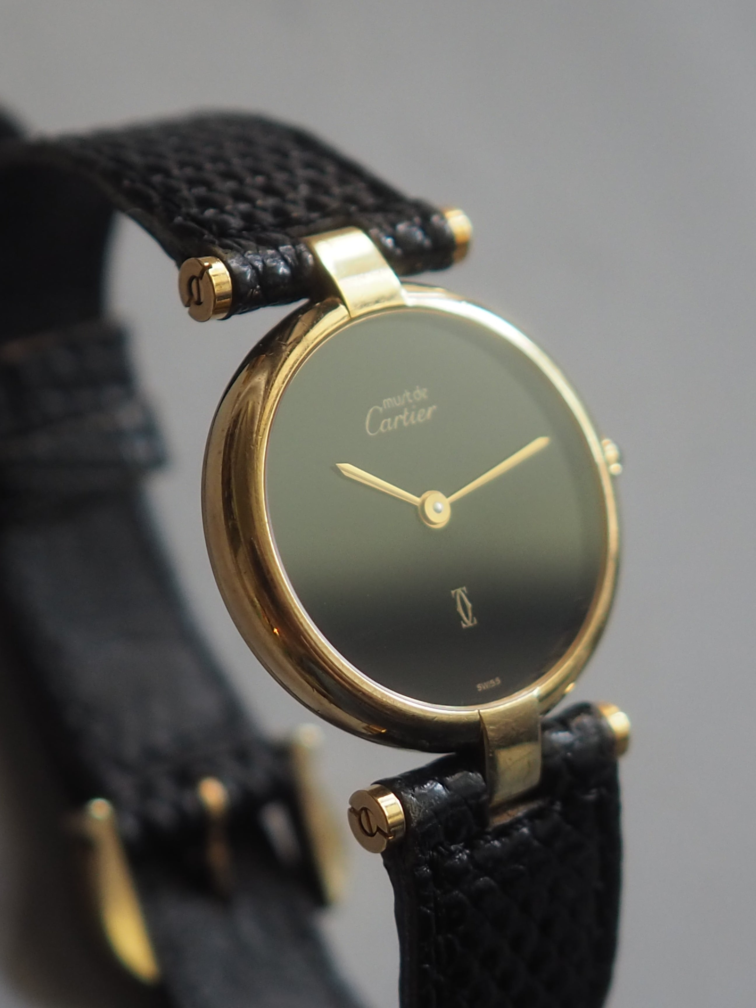 Cartier Must de Vendome Watch SM Black Dial