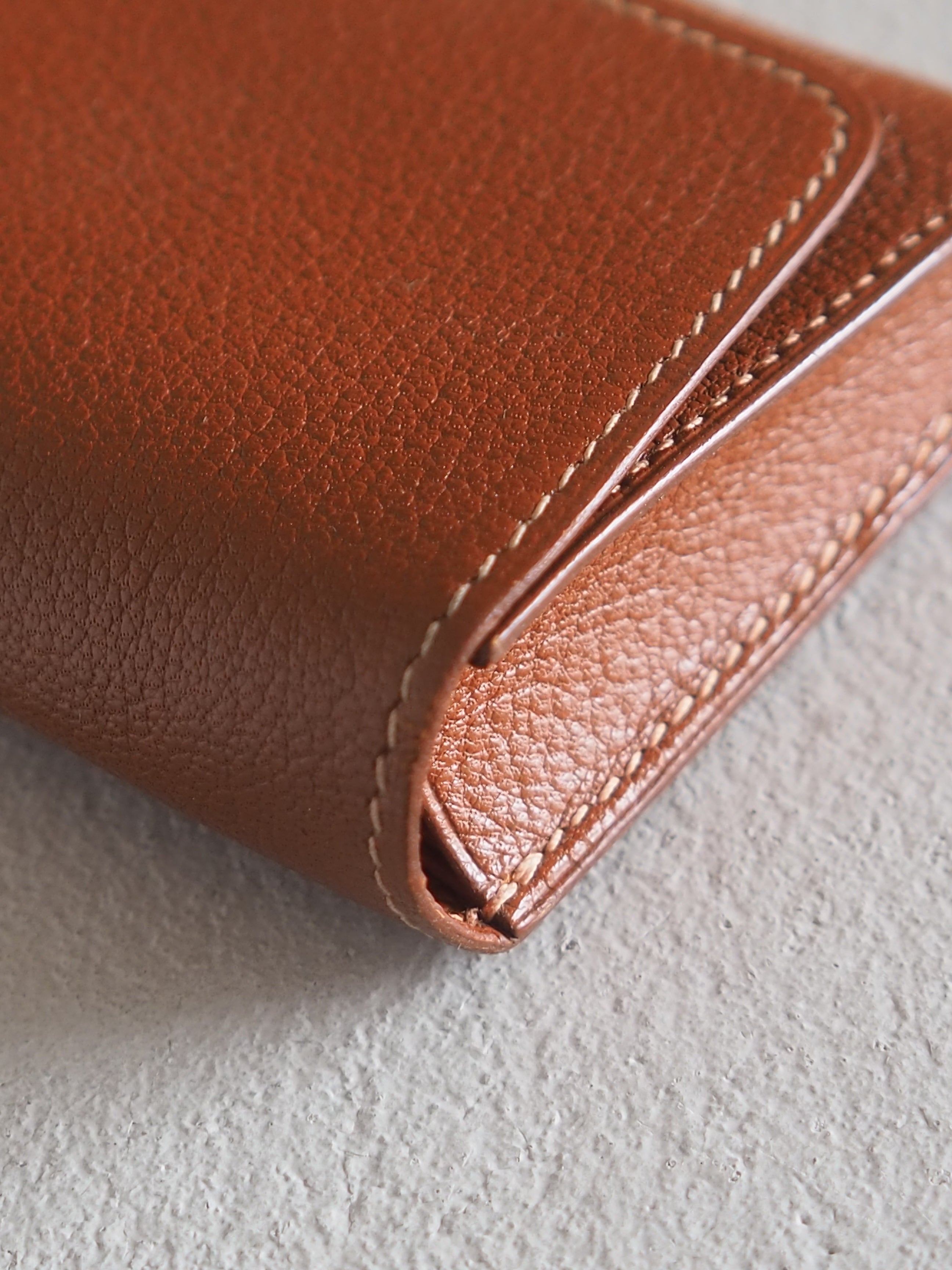 HERMES エルメス セリエ メガネ サングラス ケース レザー ブラウン