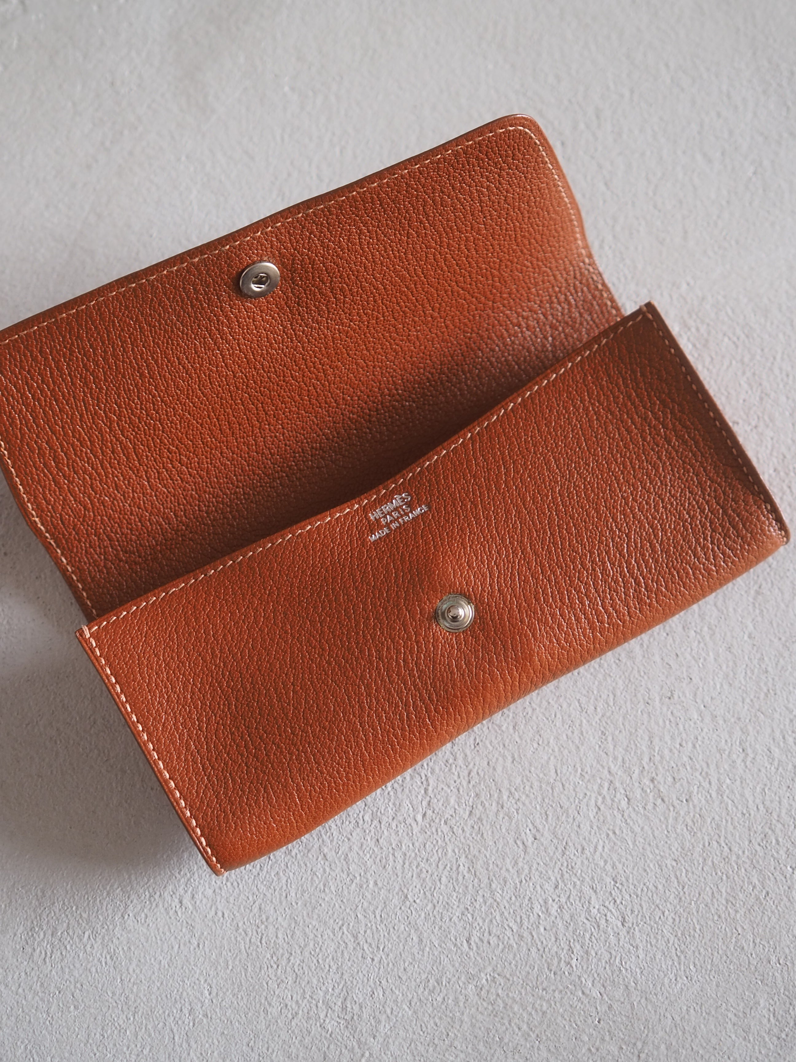 HERMÈS Sellier Leather Pouch