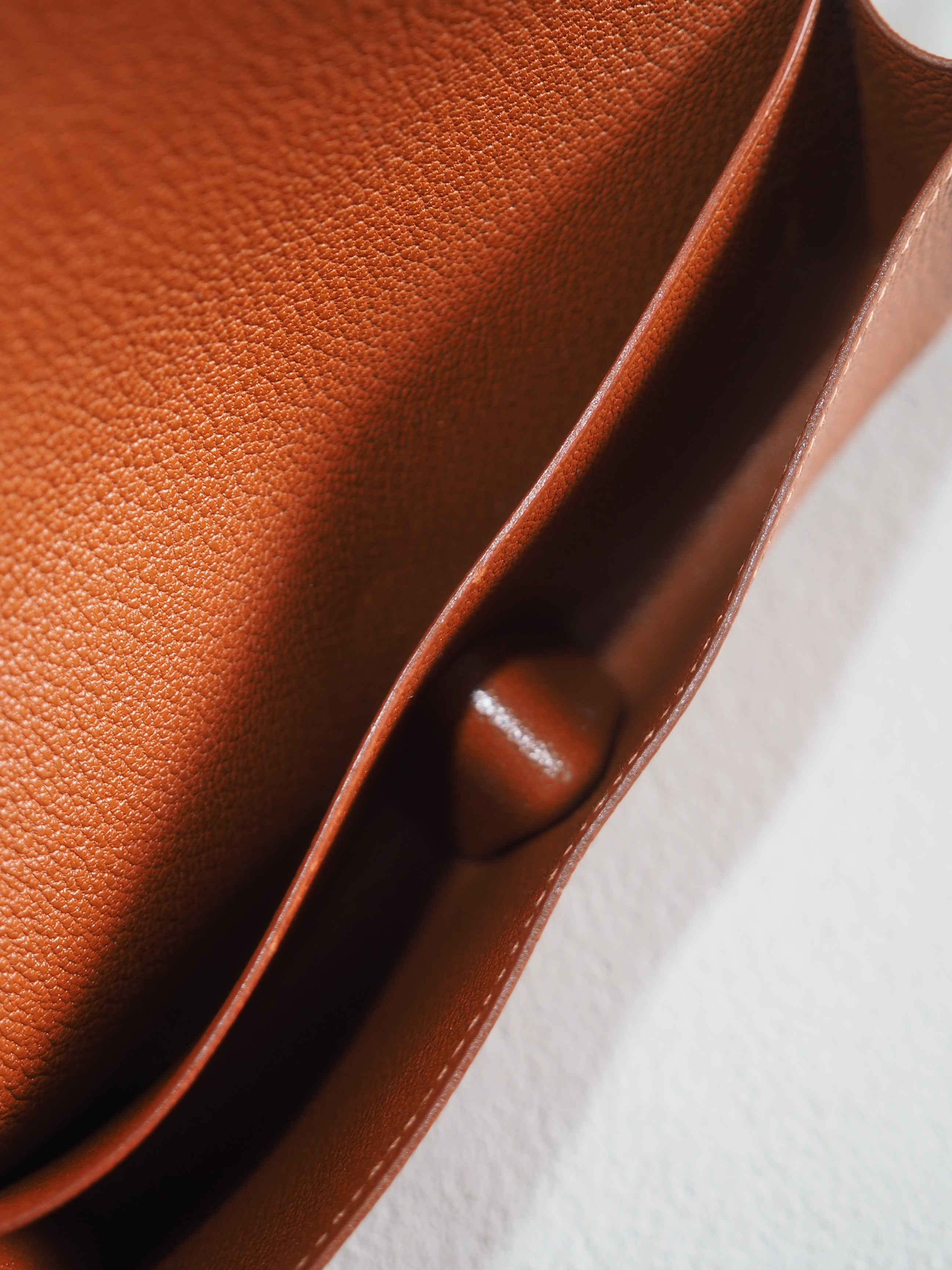 HERMES エルメス セリエ メガネ サングラス ケース レザー ブラウン