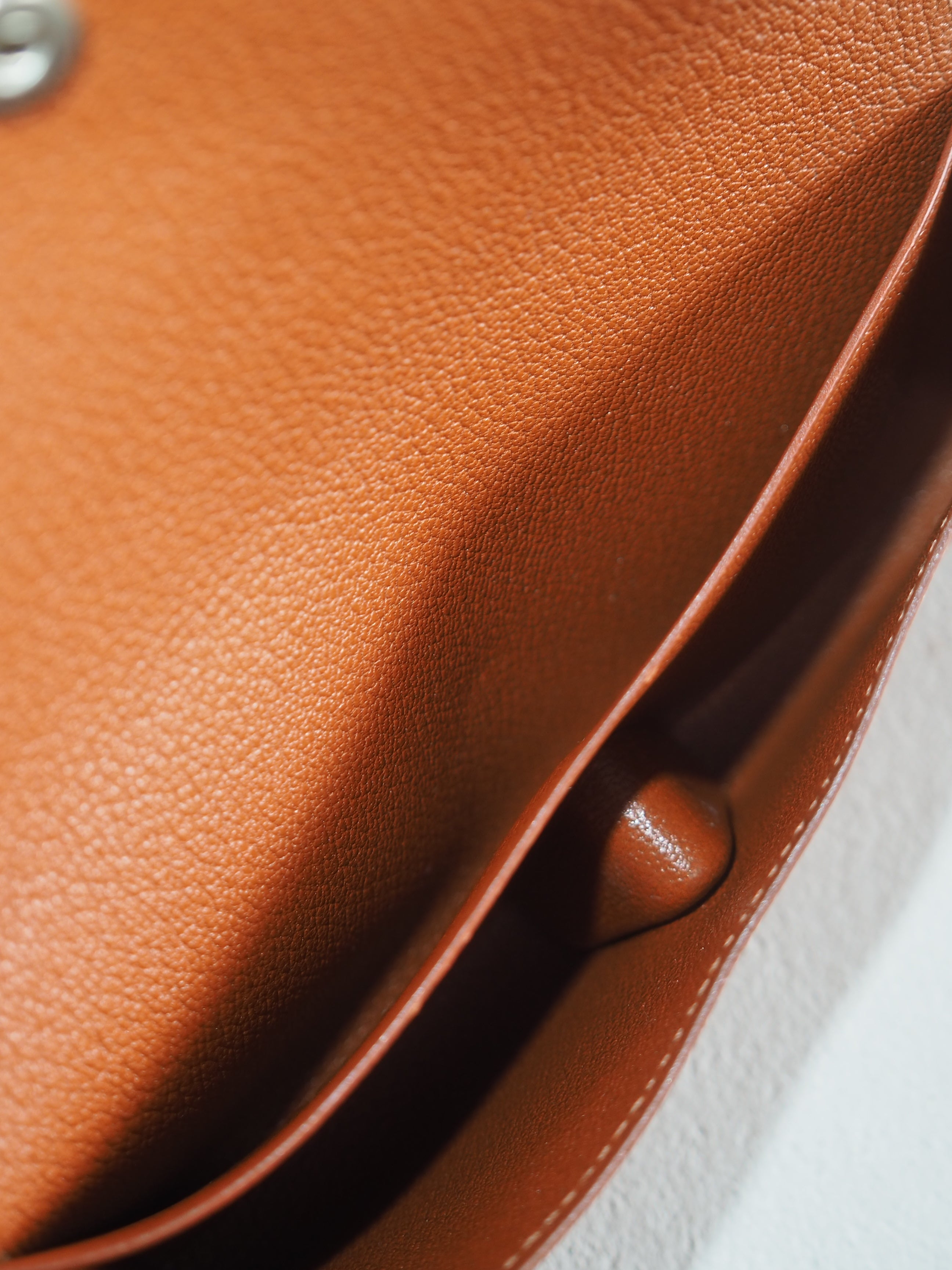 HERMÈS Sellier Leather Pouch