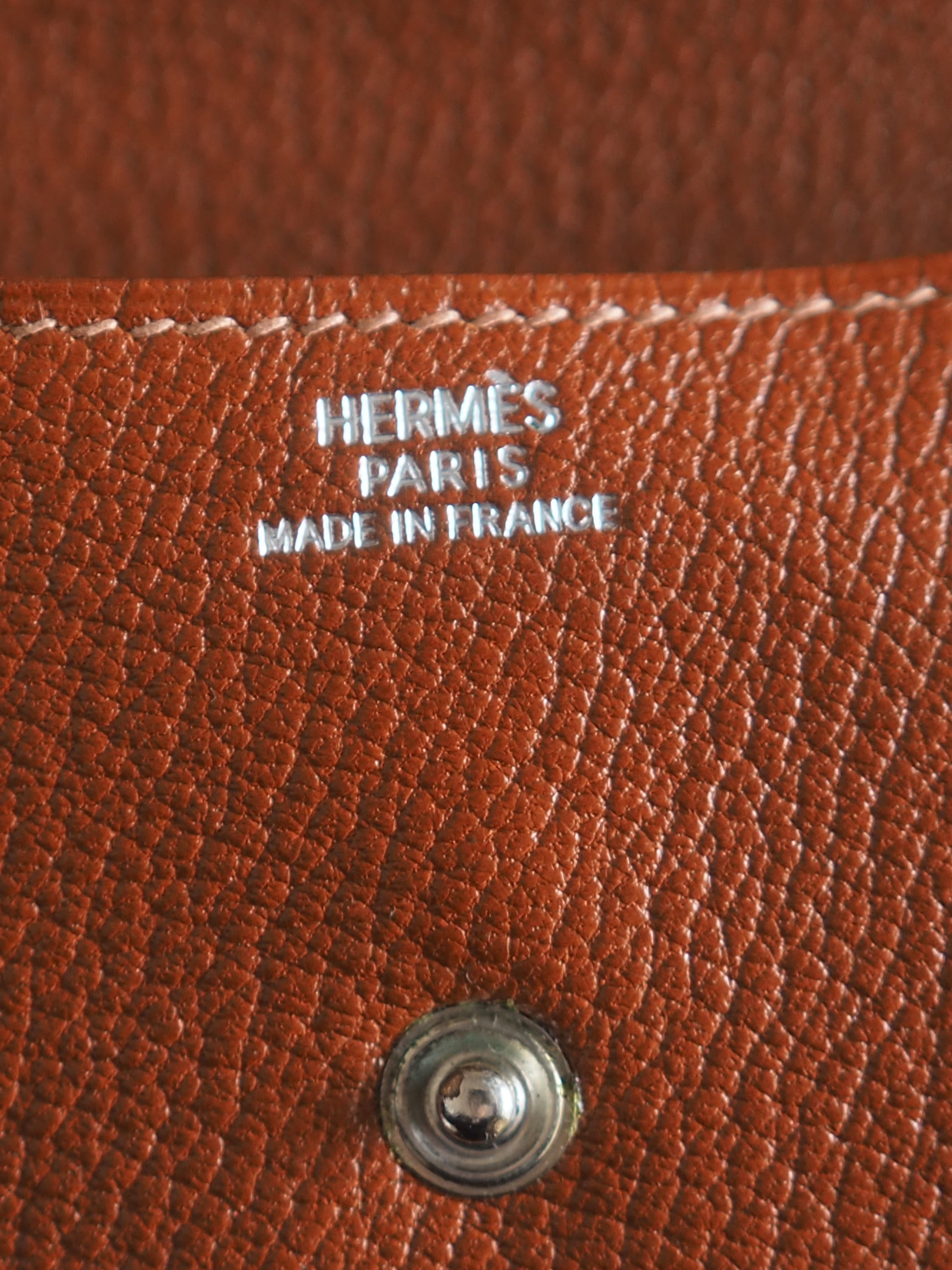 HERMES エルメス セリエ メガネ サングラス ケース レザー ブラウン