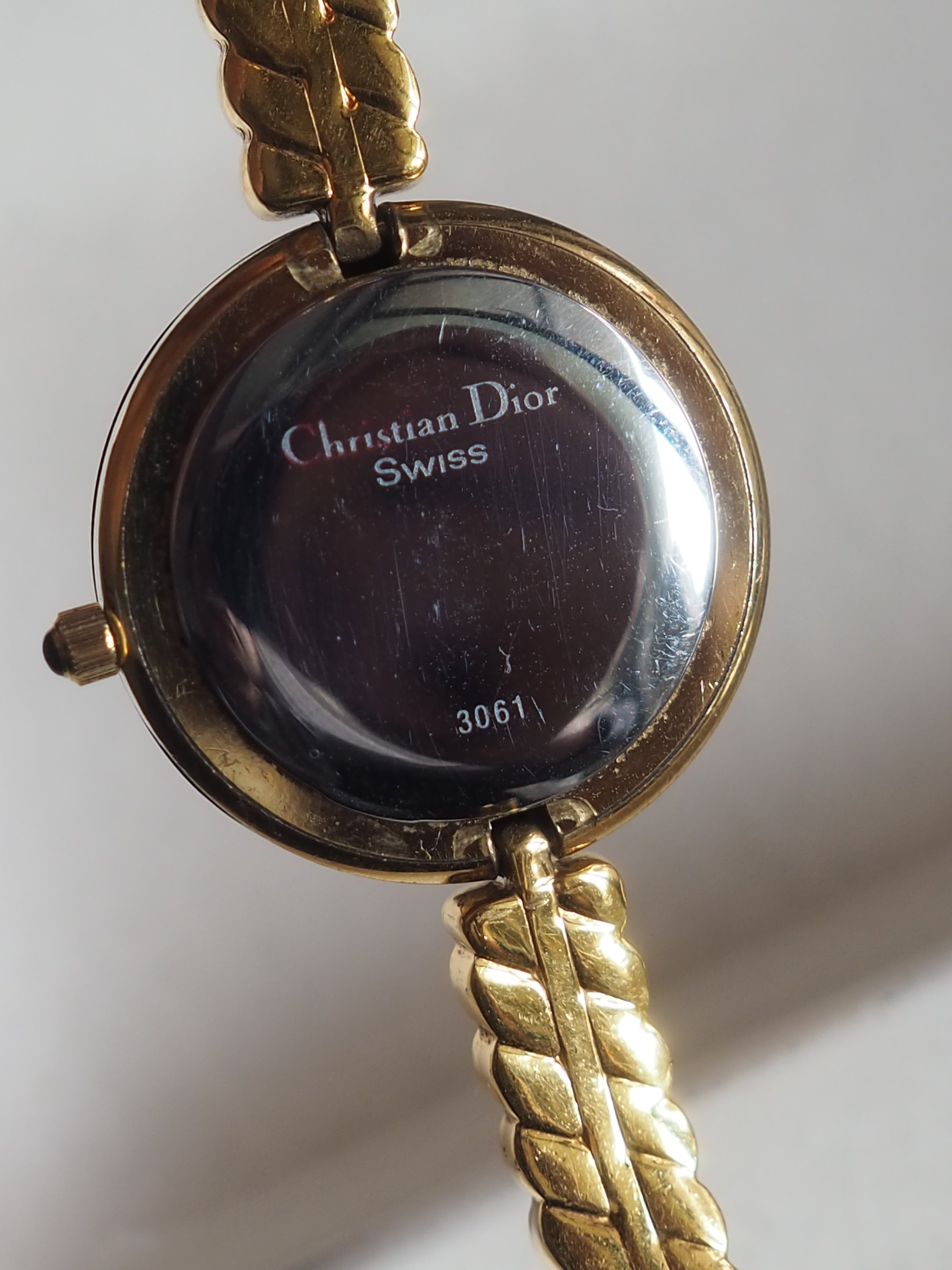 Christian Dior ディオール ラウンド シェル ウォッチ 腕時計