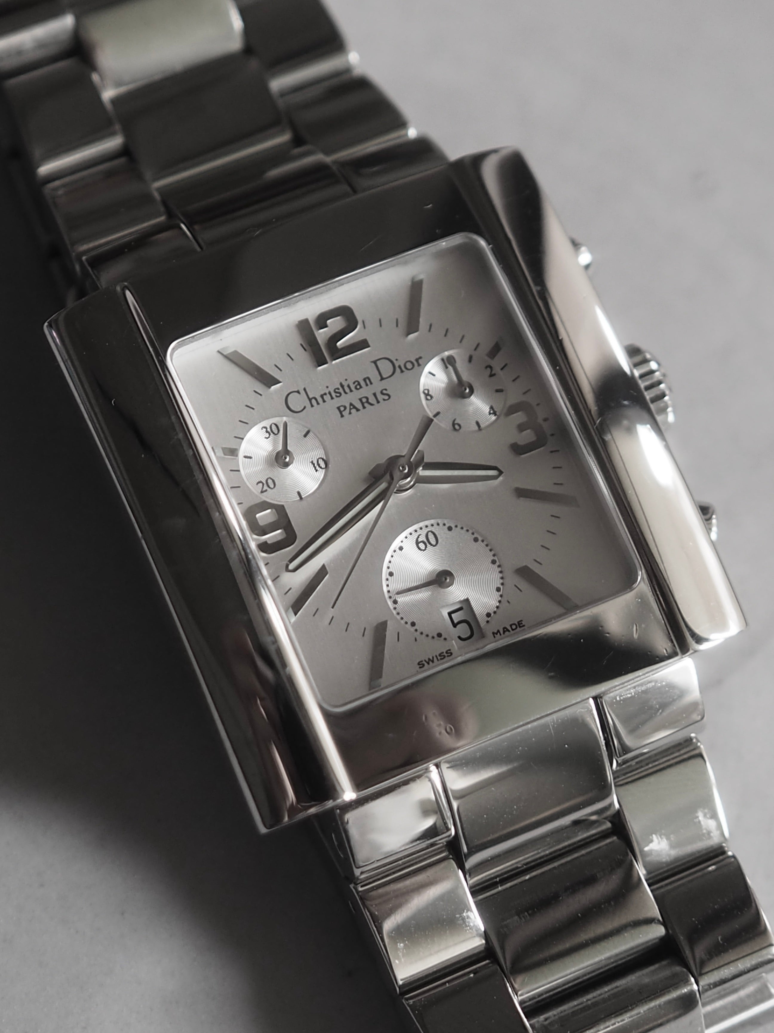 Christian Dior ディオール クロノグラフ スクエア ウォッチ 腕時計