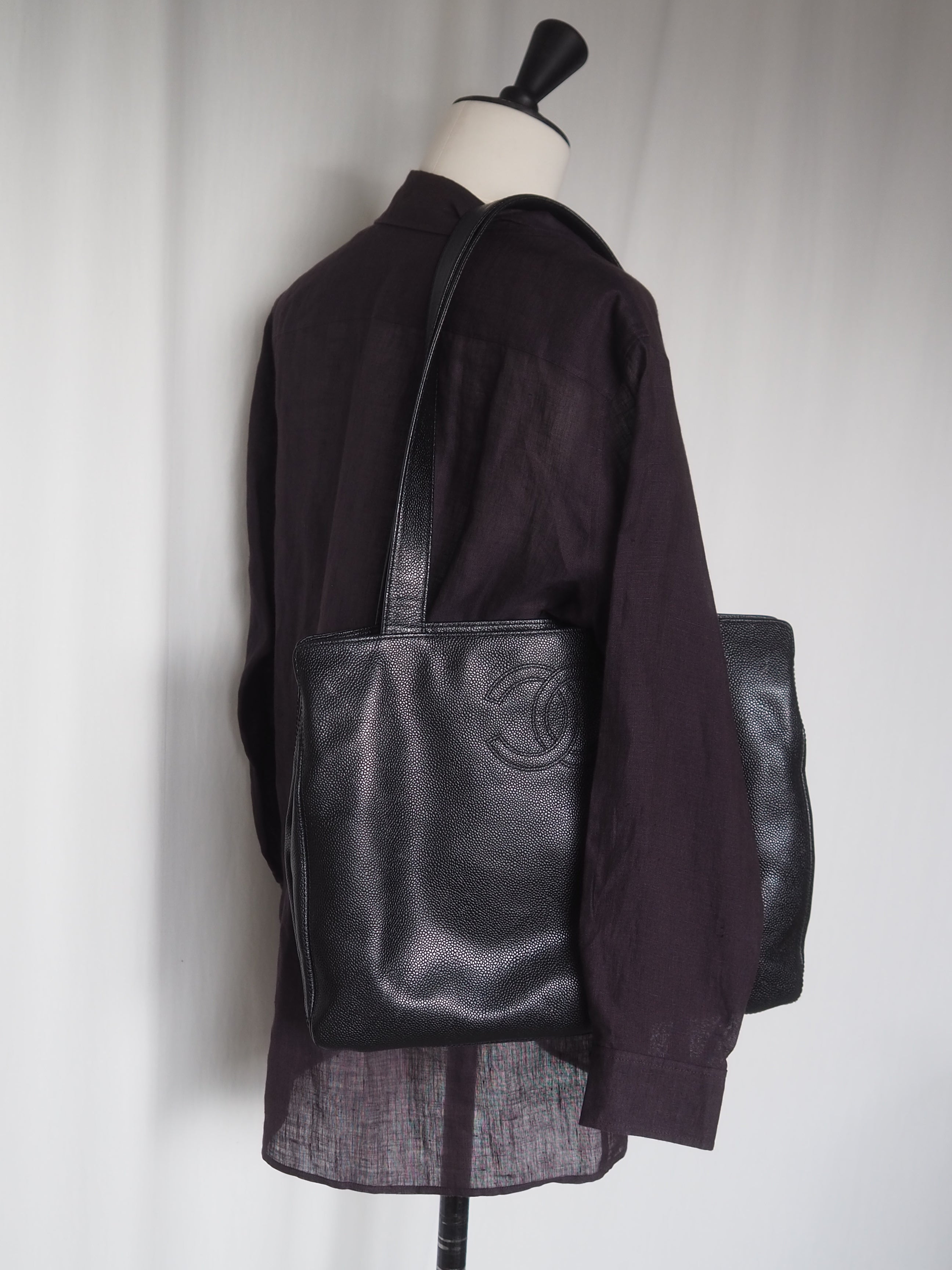 CHANEL シャネル キャビアスキン ココマーク COCO ショルダーバッグ