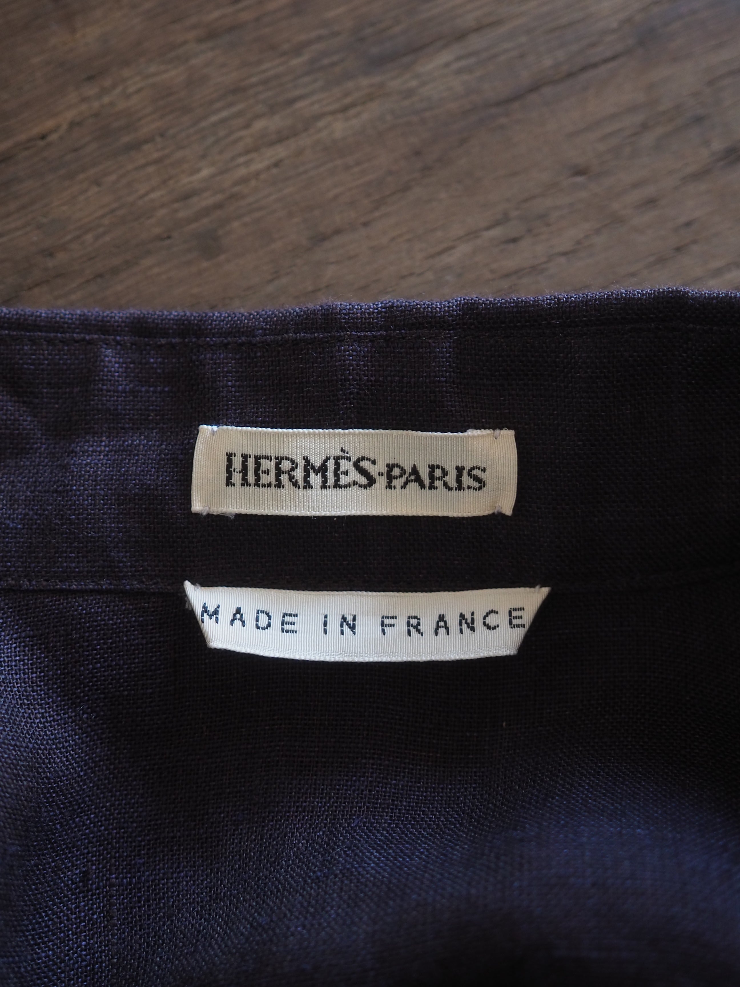 【HOLD】HERMÈS by Martin Margiela Vareuse Linen Shirt