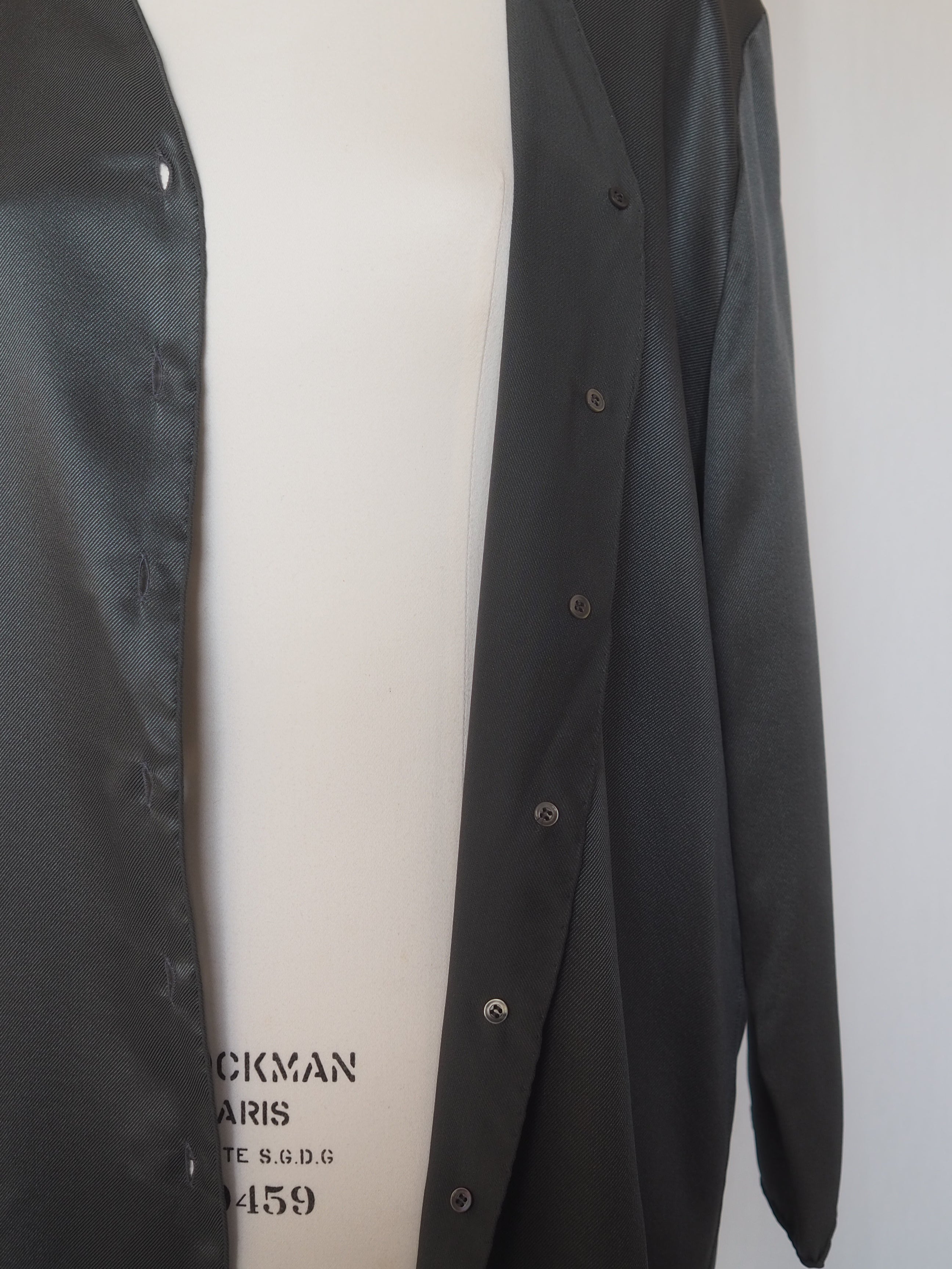 HERMÈS by Martin Margiela Silk Vareuse Shirt Jacket