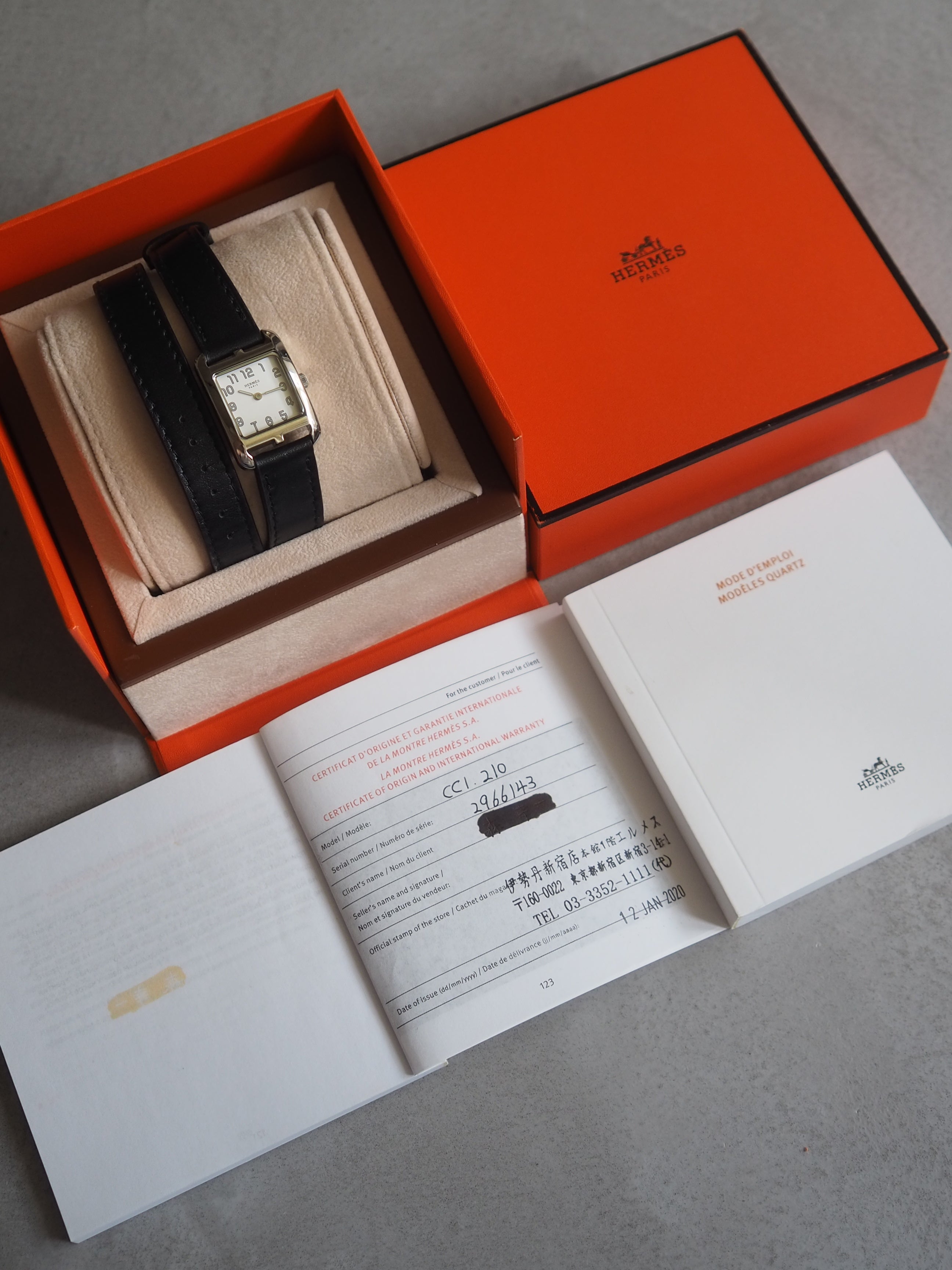 HERMÈS Cape Cod Watch Double Tour PM