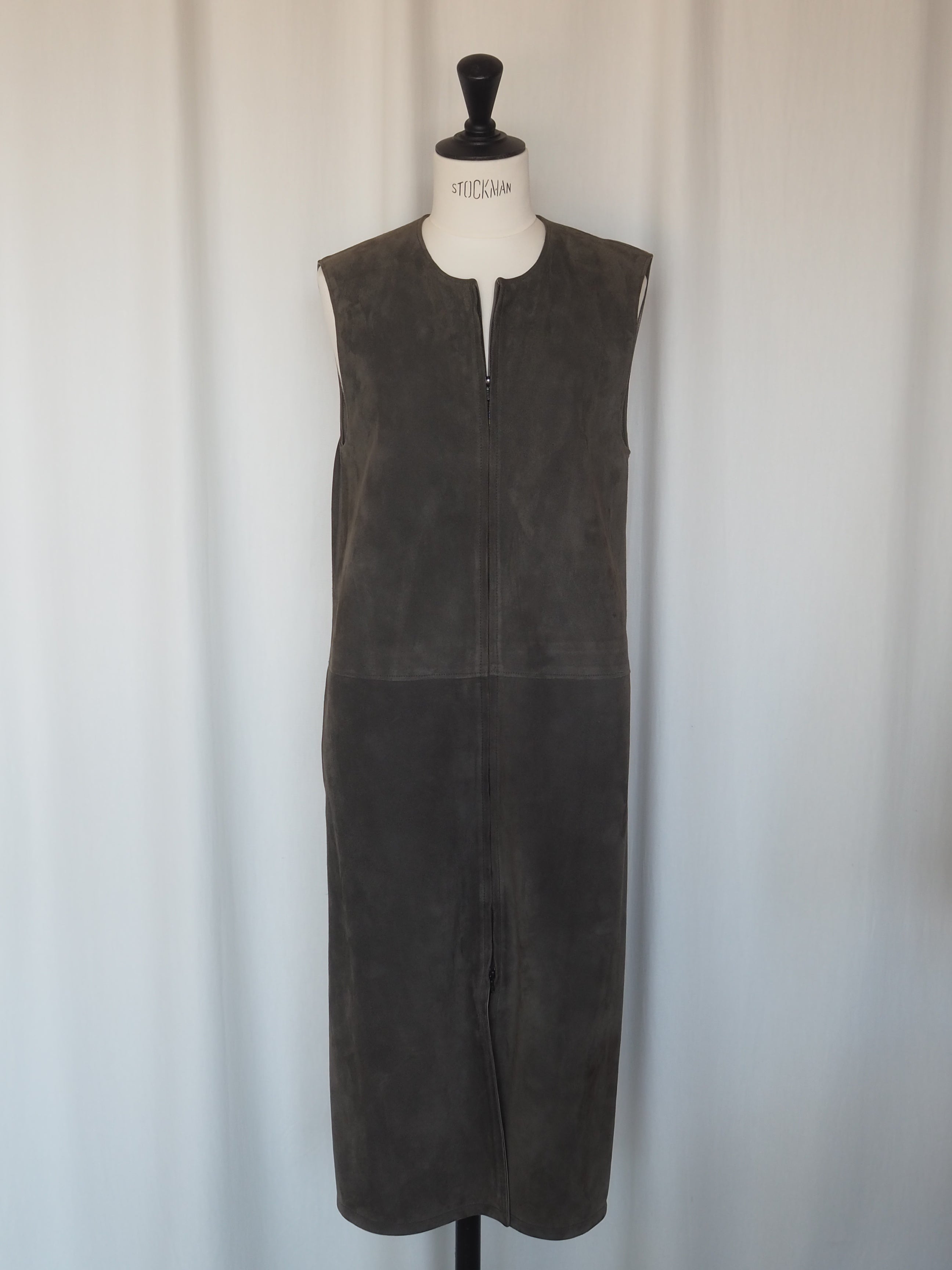 HERMÈS by Martin Margiela Suede Zip Dress