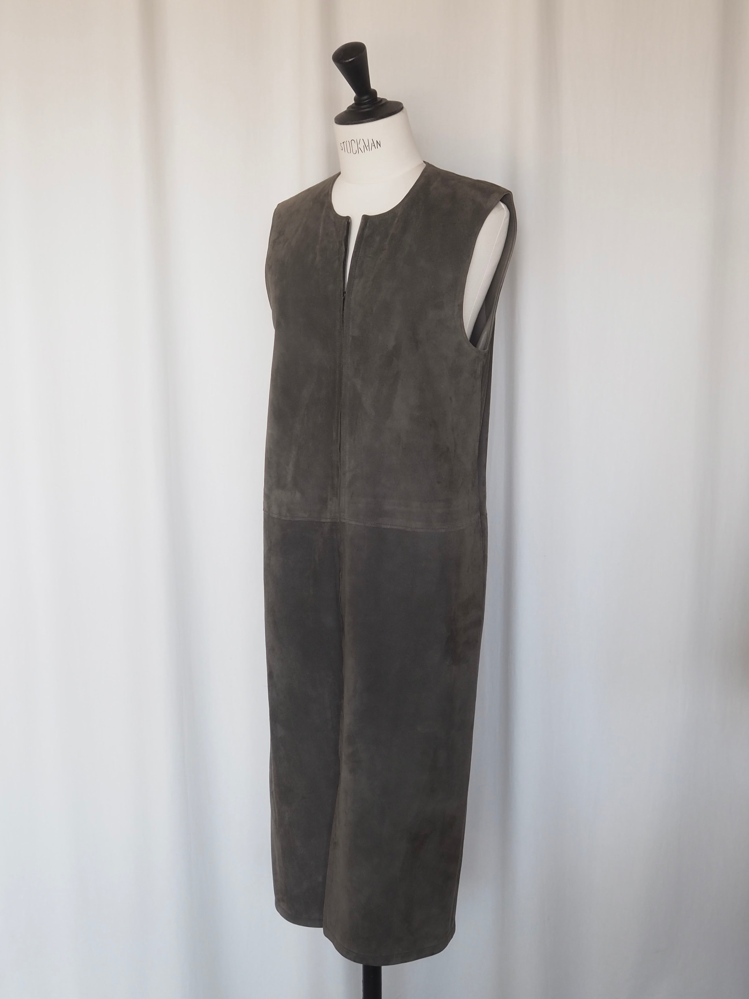 HERMÈS by Martin Margiela Suede Zip Dress