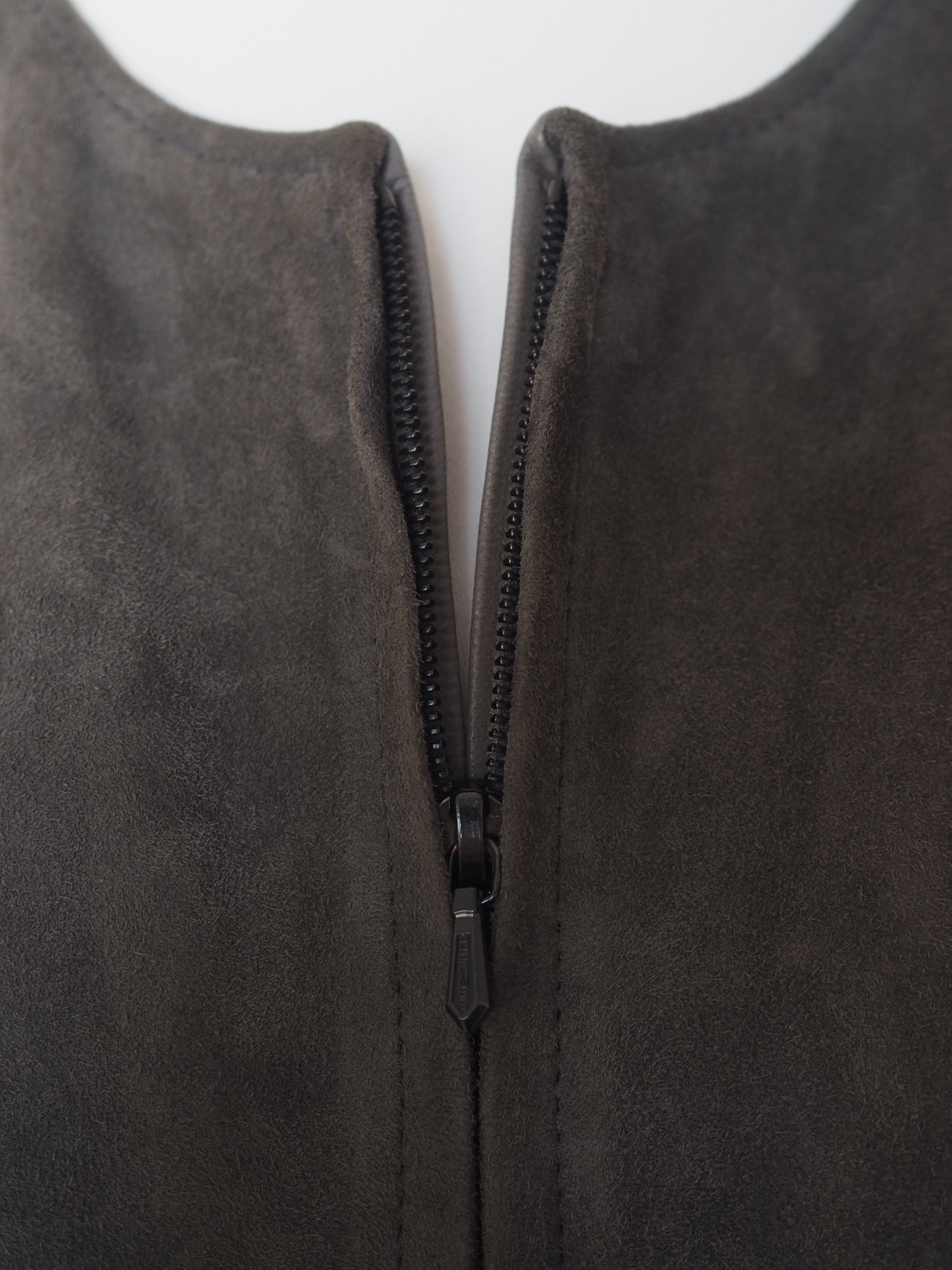 HERMÈS by Martin Margiela Suede Zip Dress