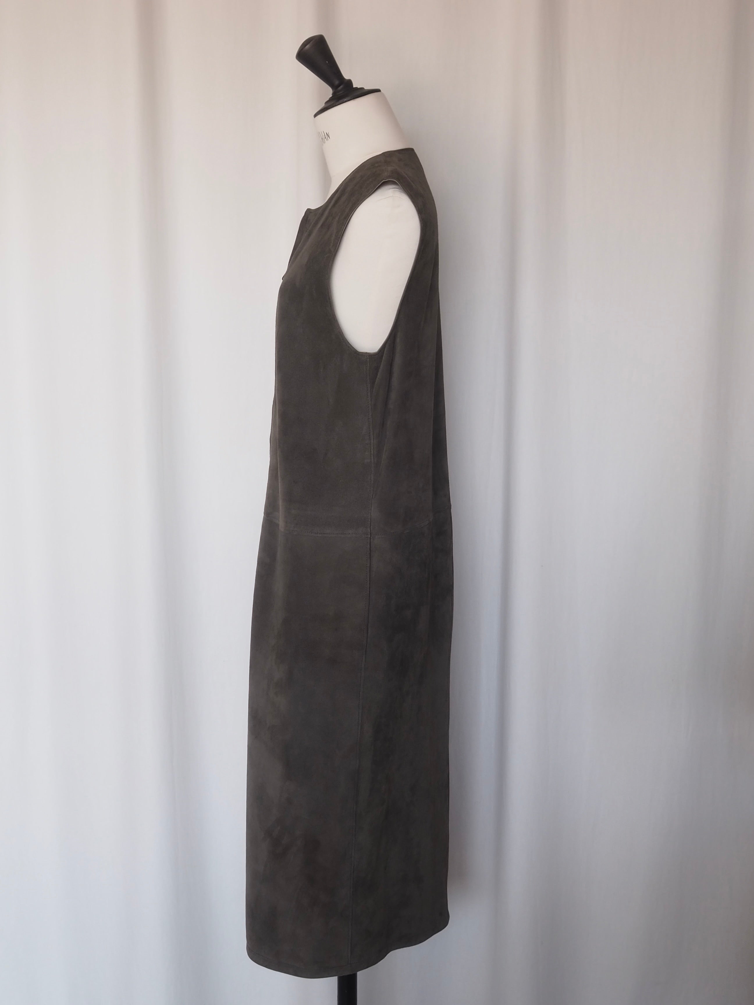 HERMÈS by Martin Margiela Suede Zip Dress