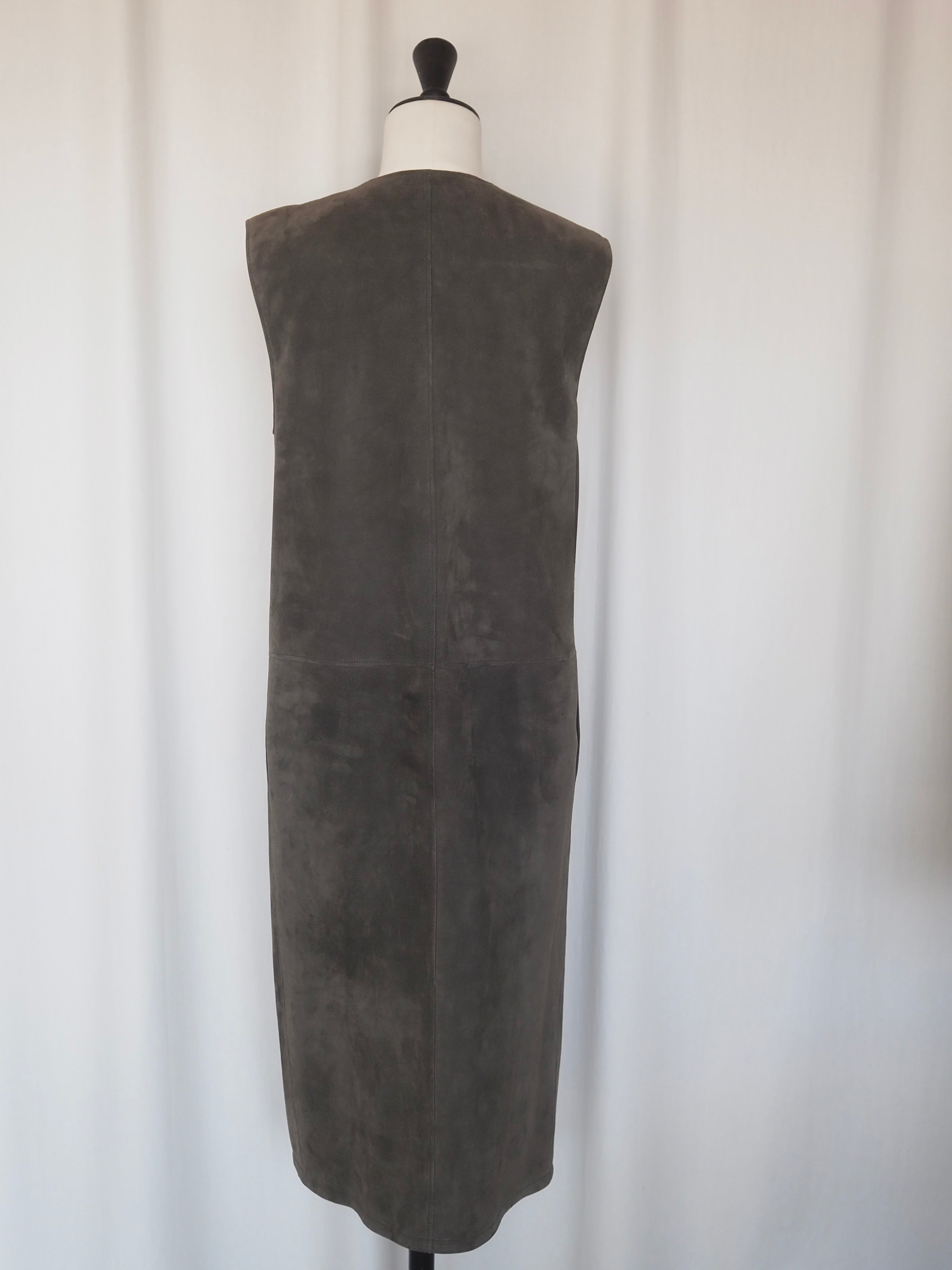 HERMÈS by Martin Margiela Suede Zip Dress