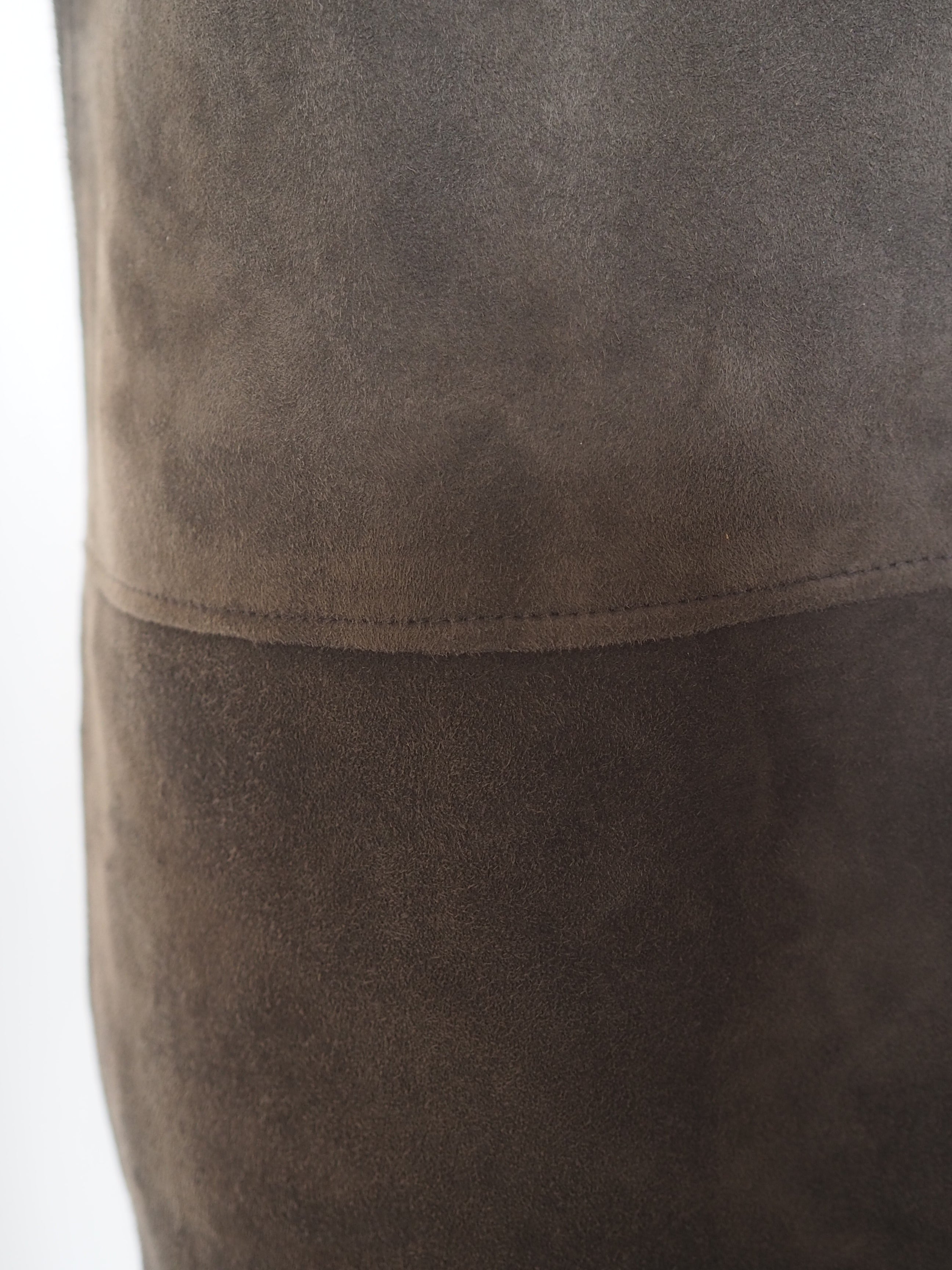 HERMÈS by Martin Margiela Suede Zip Dress