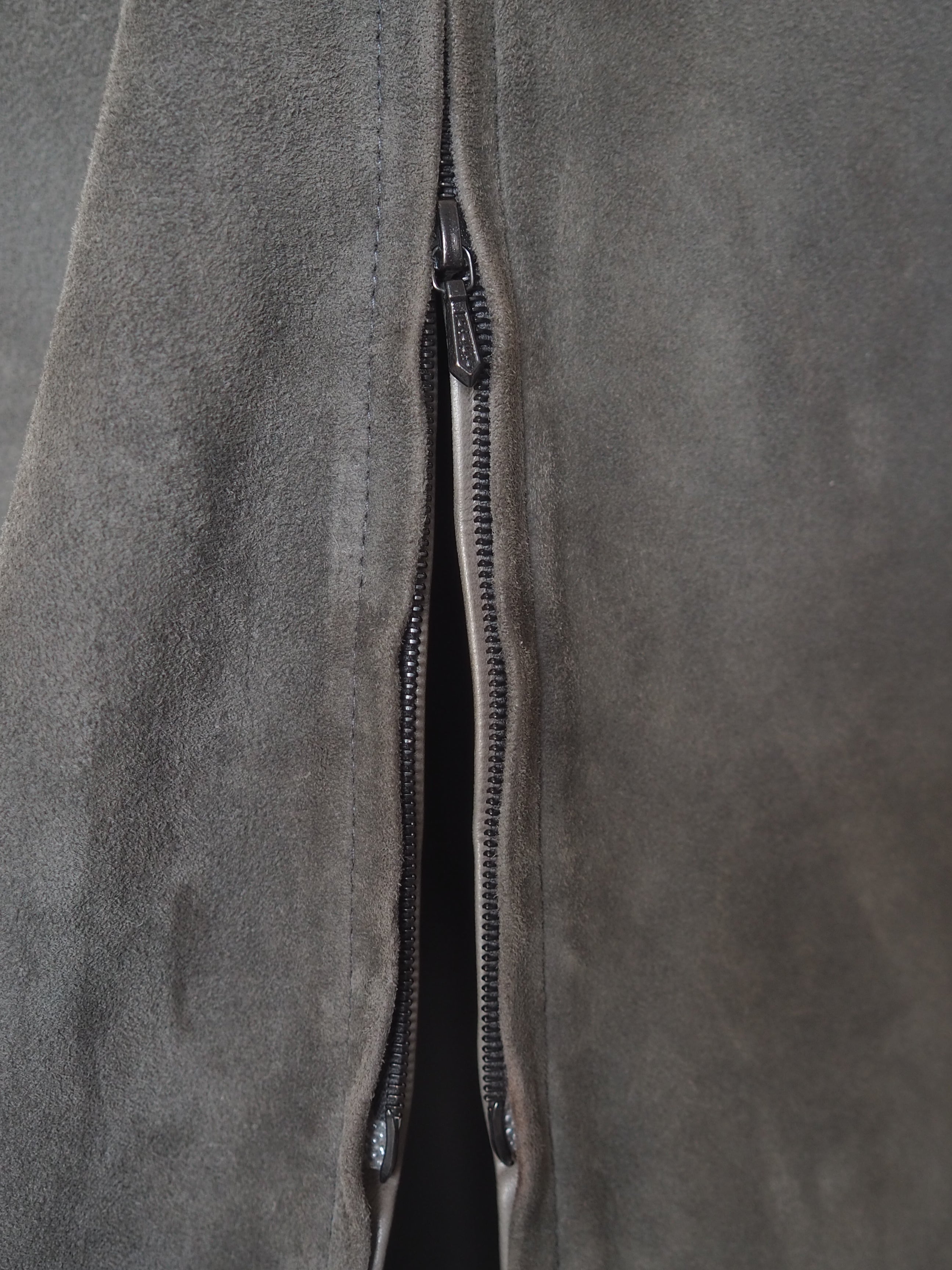 HERMÈS by Martin Margiela Suede Zip Dress