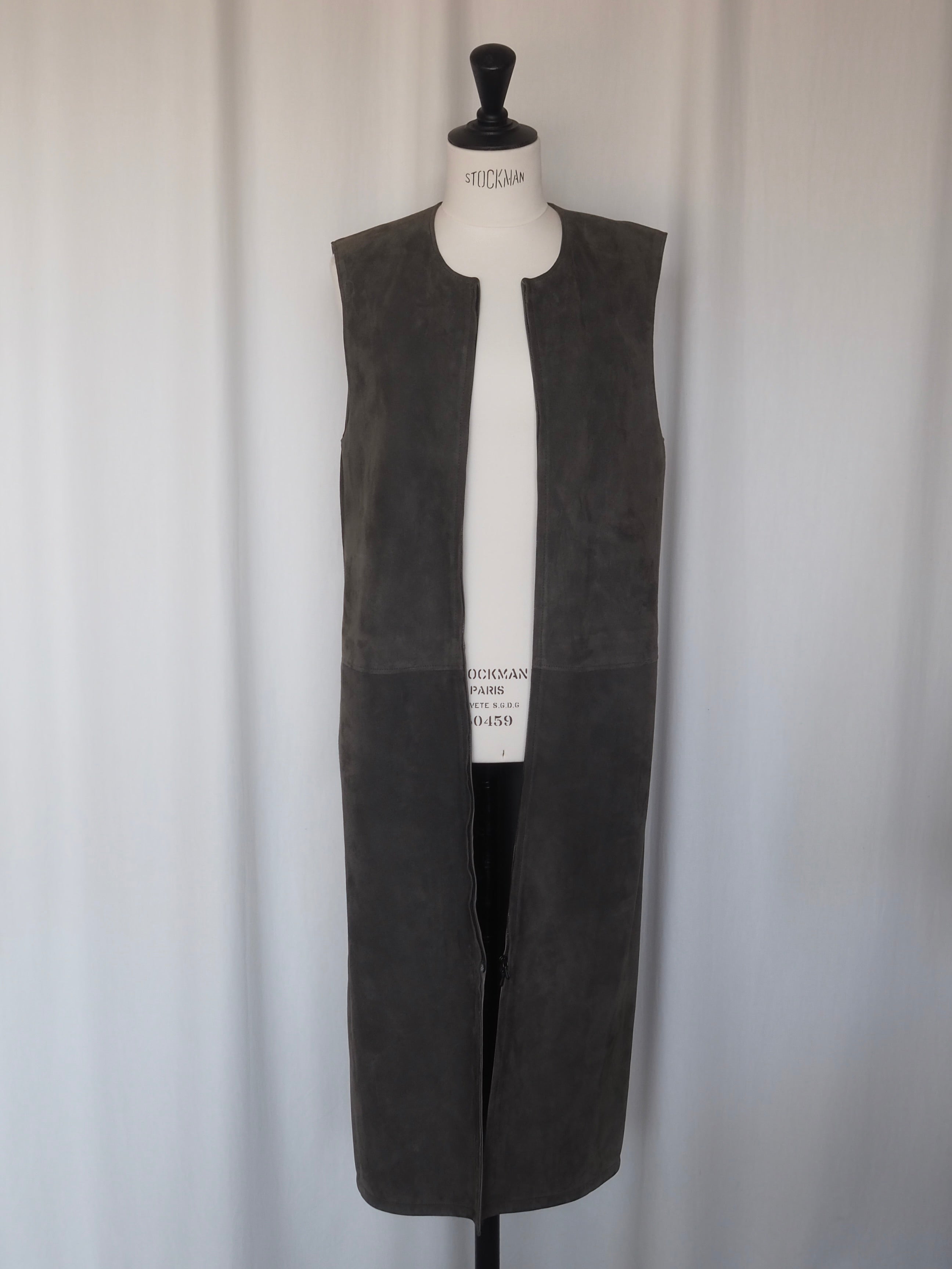 HERMÈS by Martin Margiela Suede Zip Dress