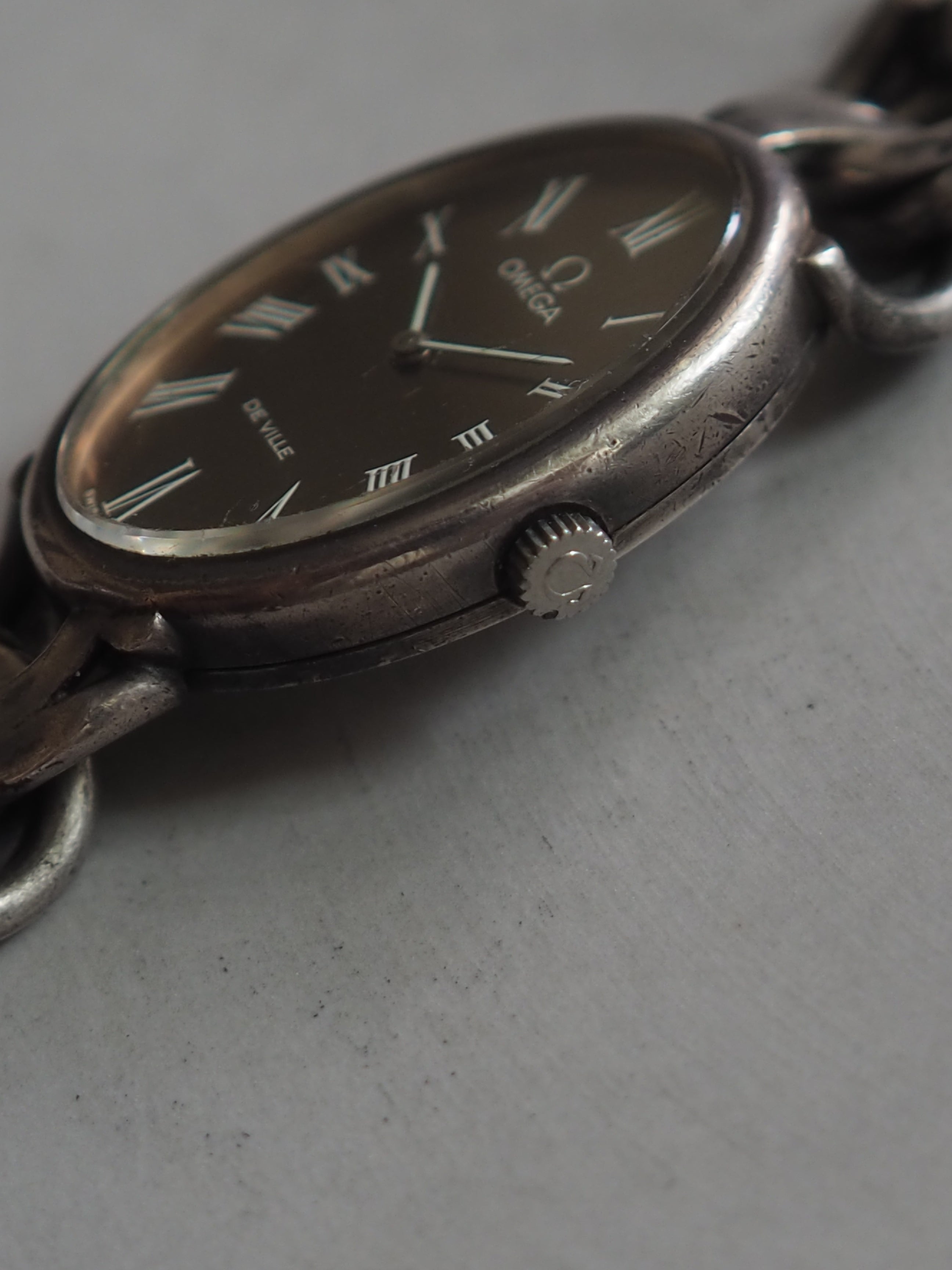OMEGA De Ville Oval Chain Bracelet Watch