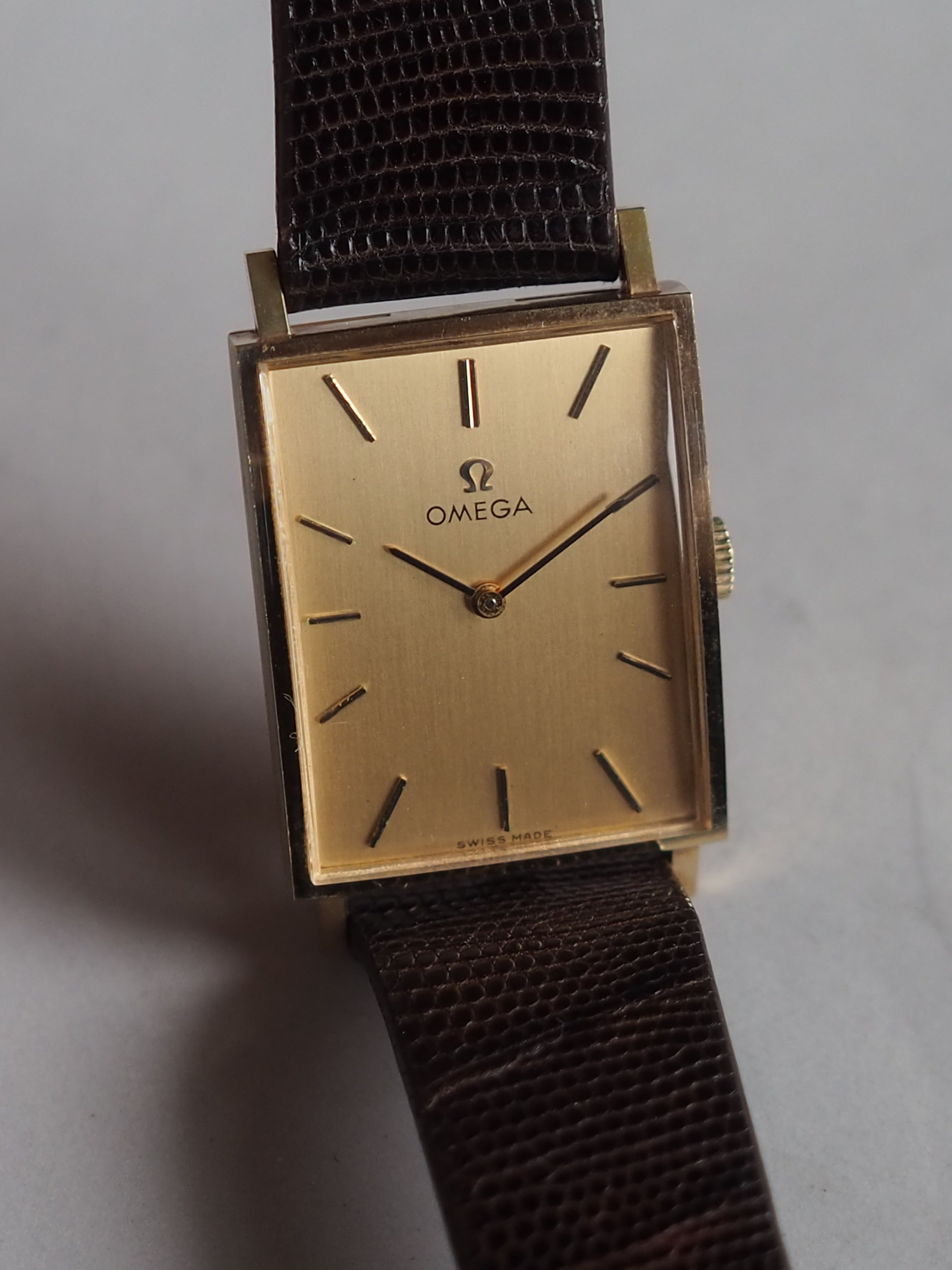 OMEGA Rectangular Watch 14K Gold