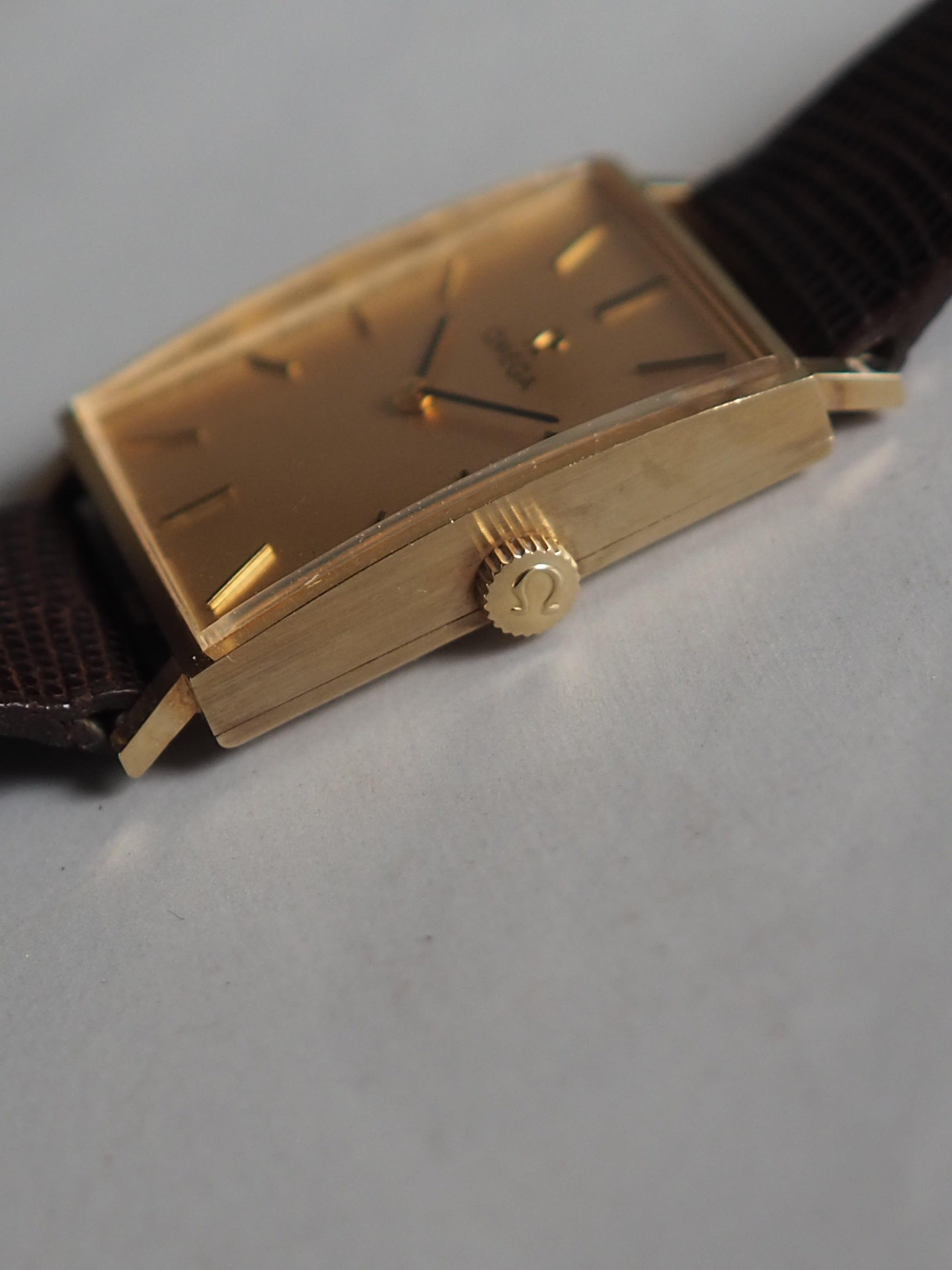 OMEGA Rectangular Watch 14K Gold