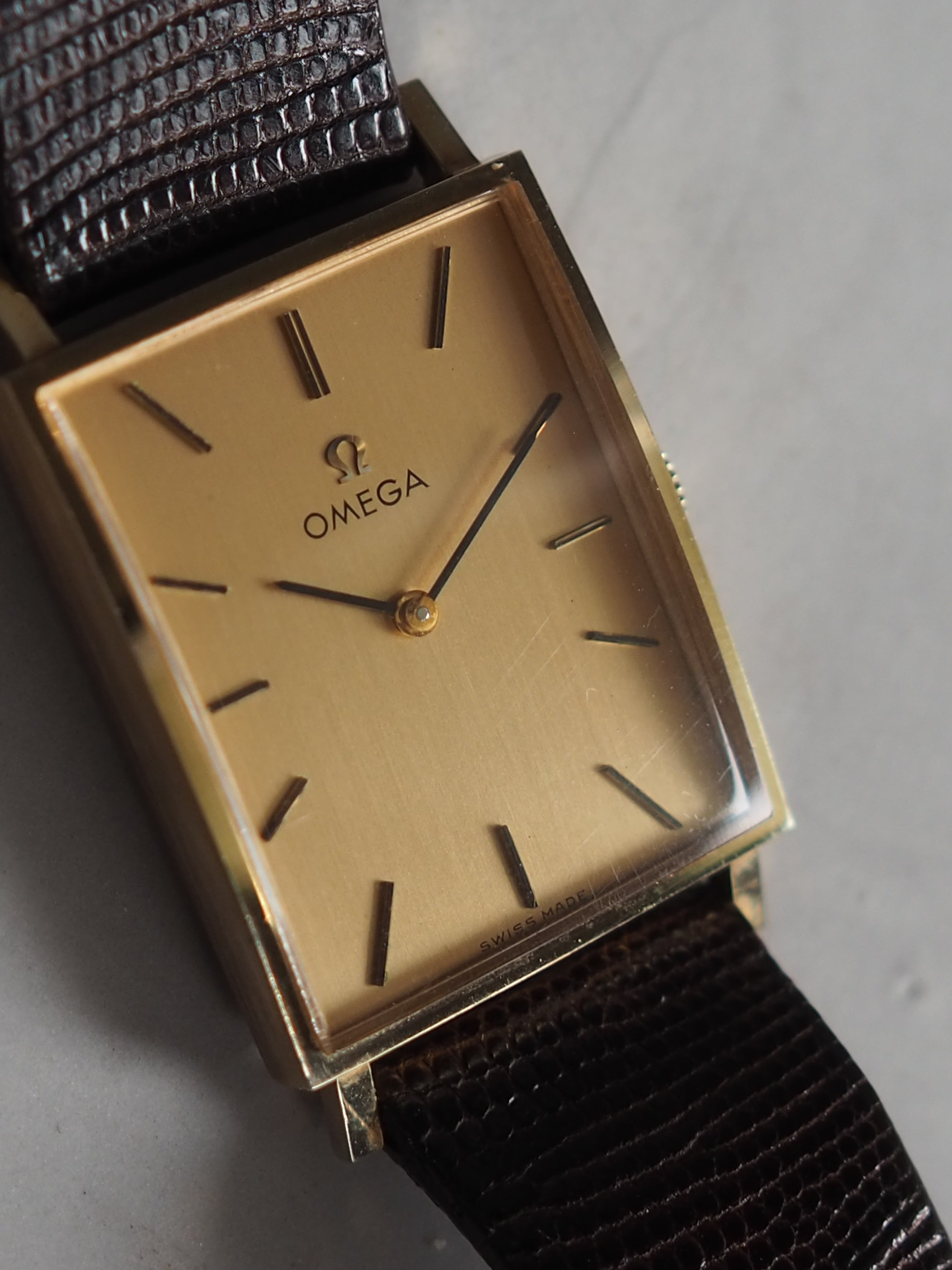 OMEGA Rectangular Watch 14K Gold