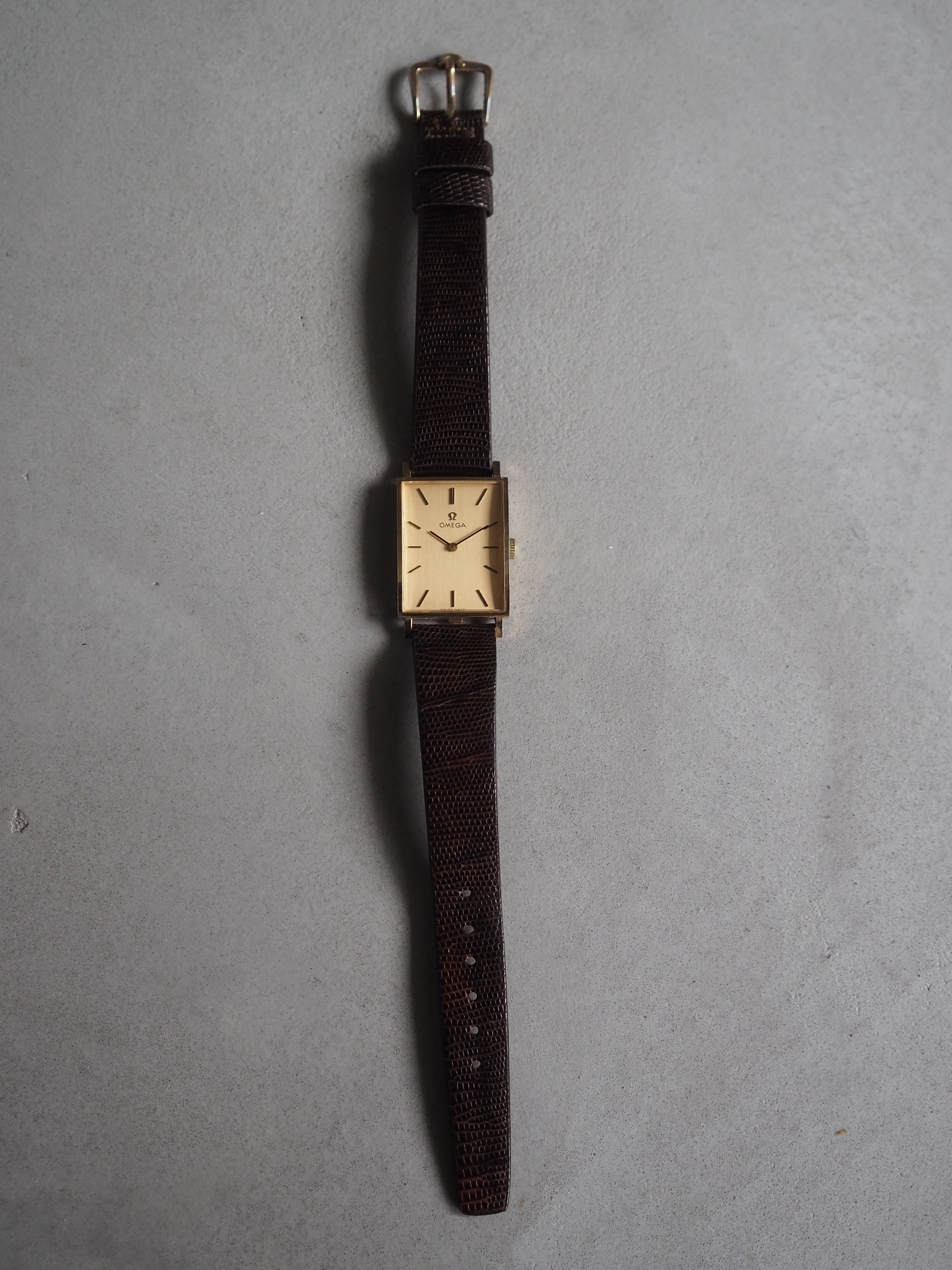 OMEGA Rectangular Watch 14K Gold