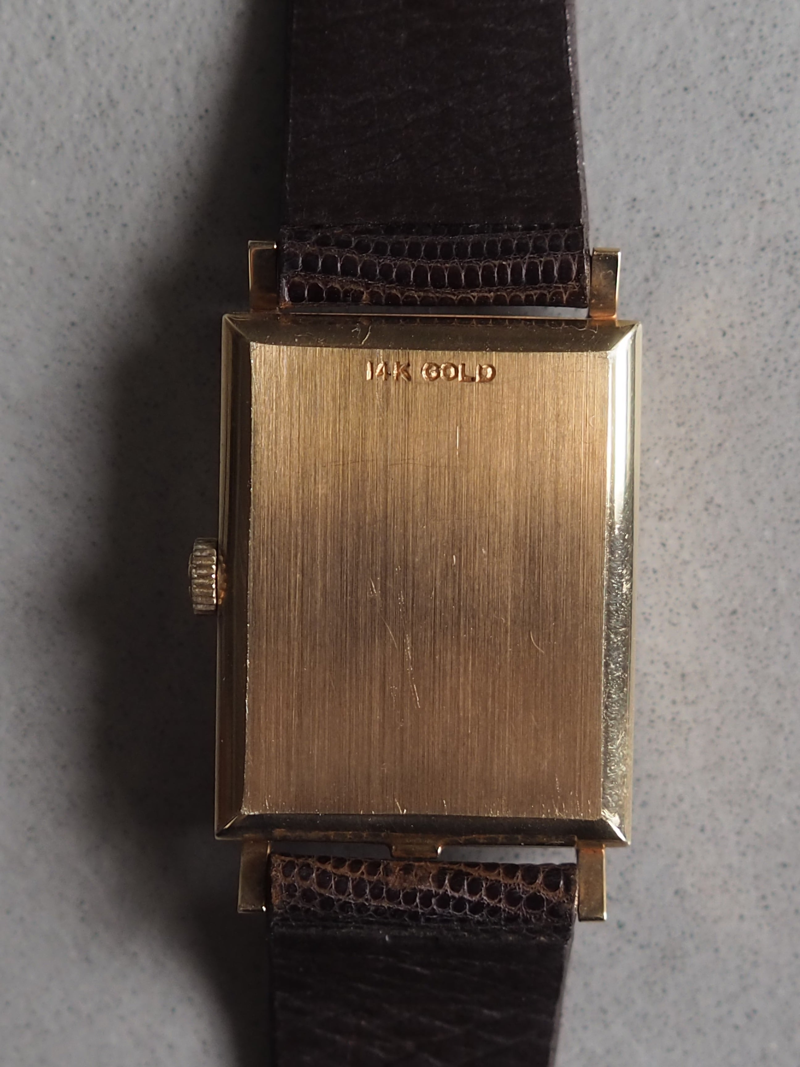 OMEGA Rectangular Watch 14K Gold