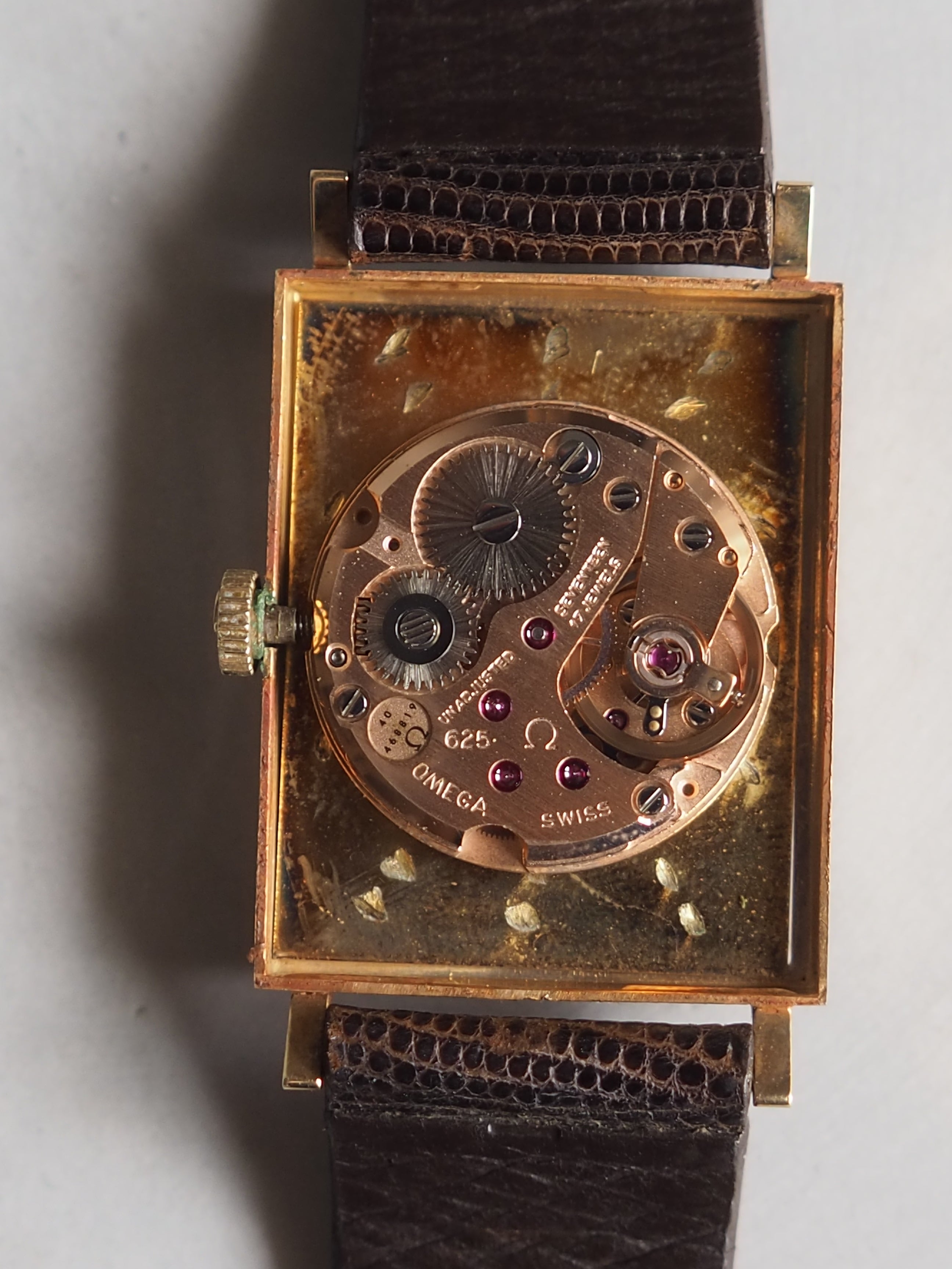 OMEGA Rectangular Watch 14K Gold