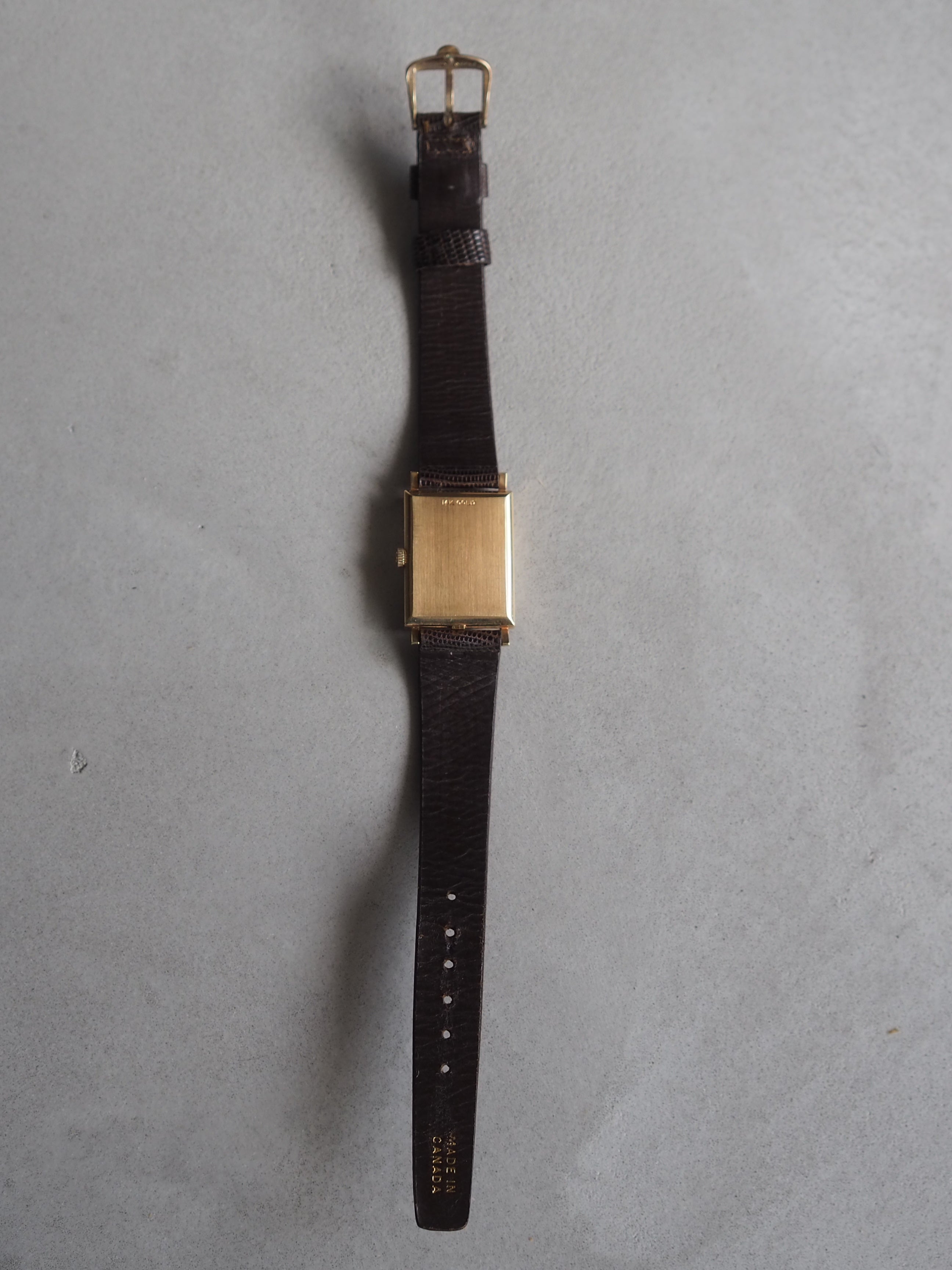 OMEGA Rectangular Watch 14K Gold