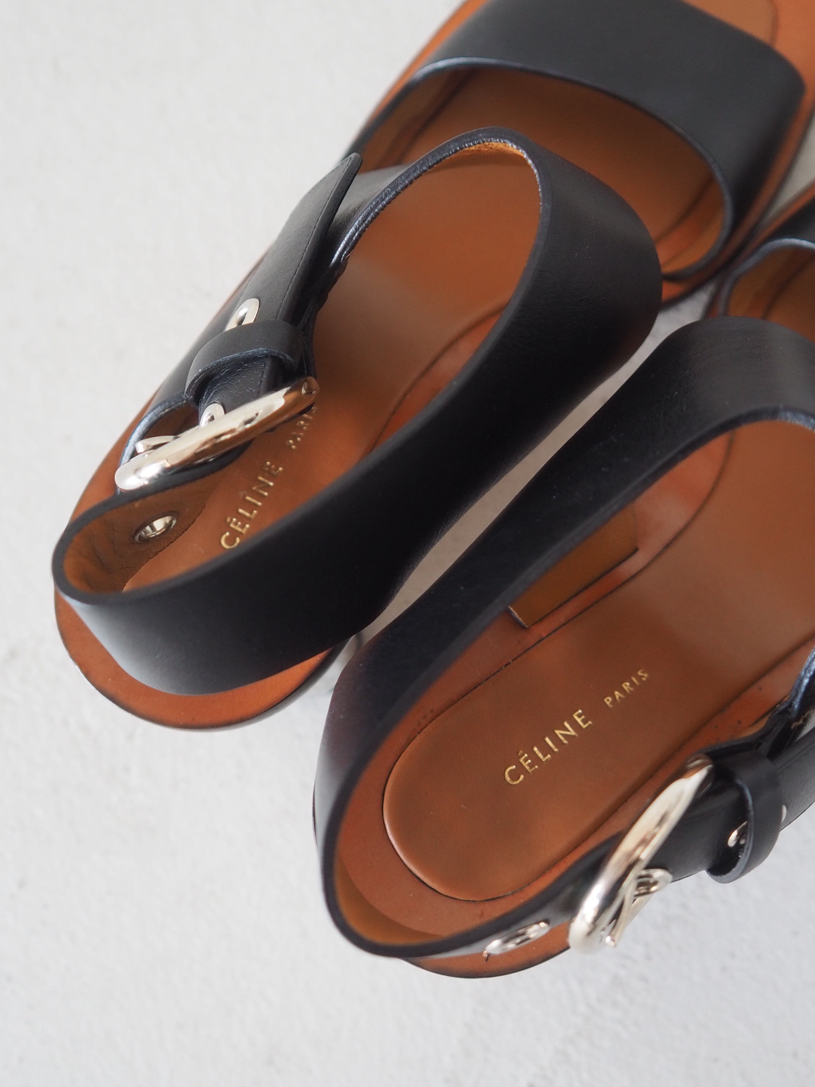 CELINE セリーヌ バンバン メタル ヒール サンダル 36 フィービー