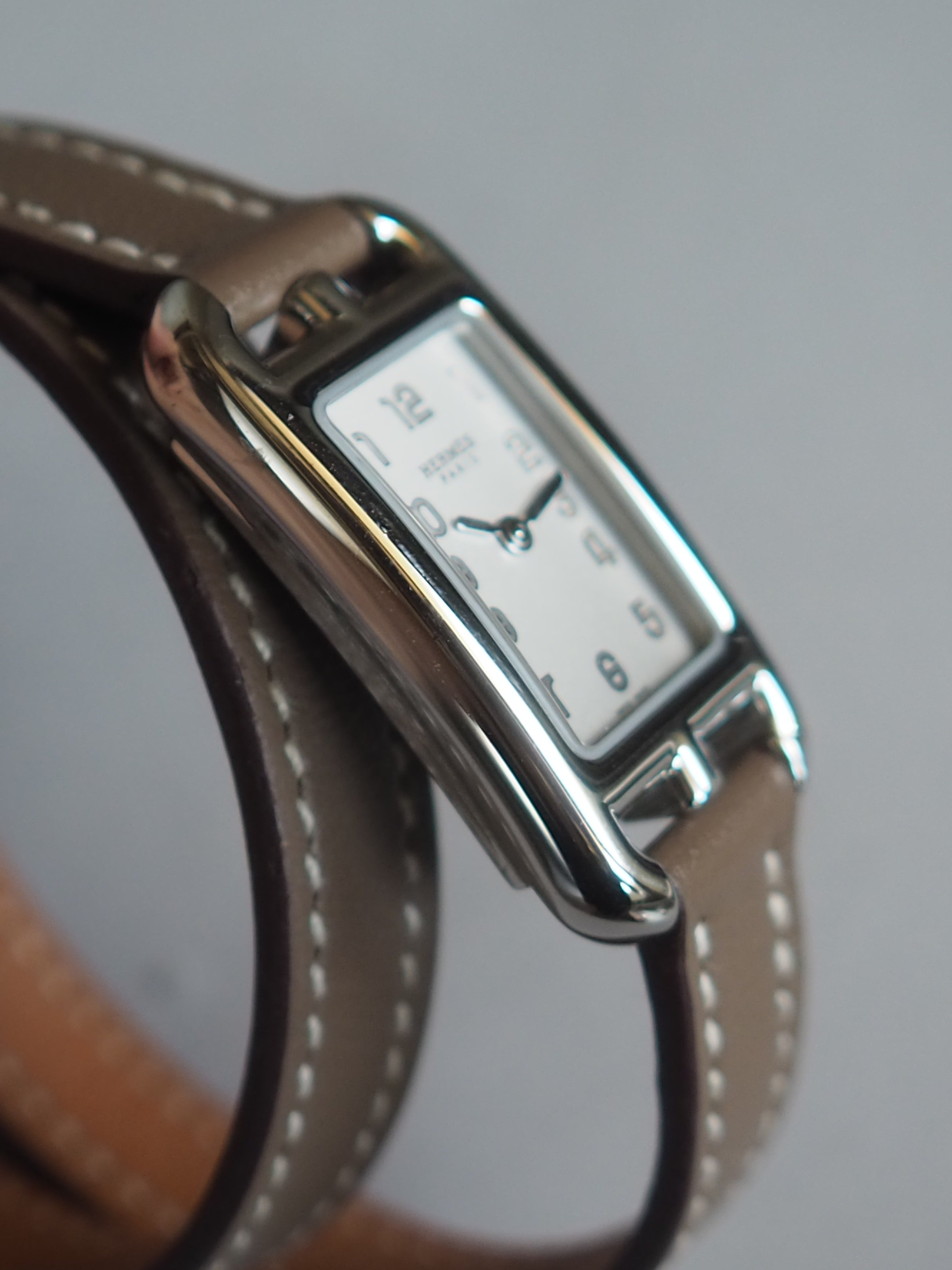 HERMES エルメス ケープコッド ナンタケット ウォッチ 腕時計 シルバー