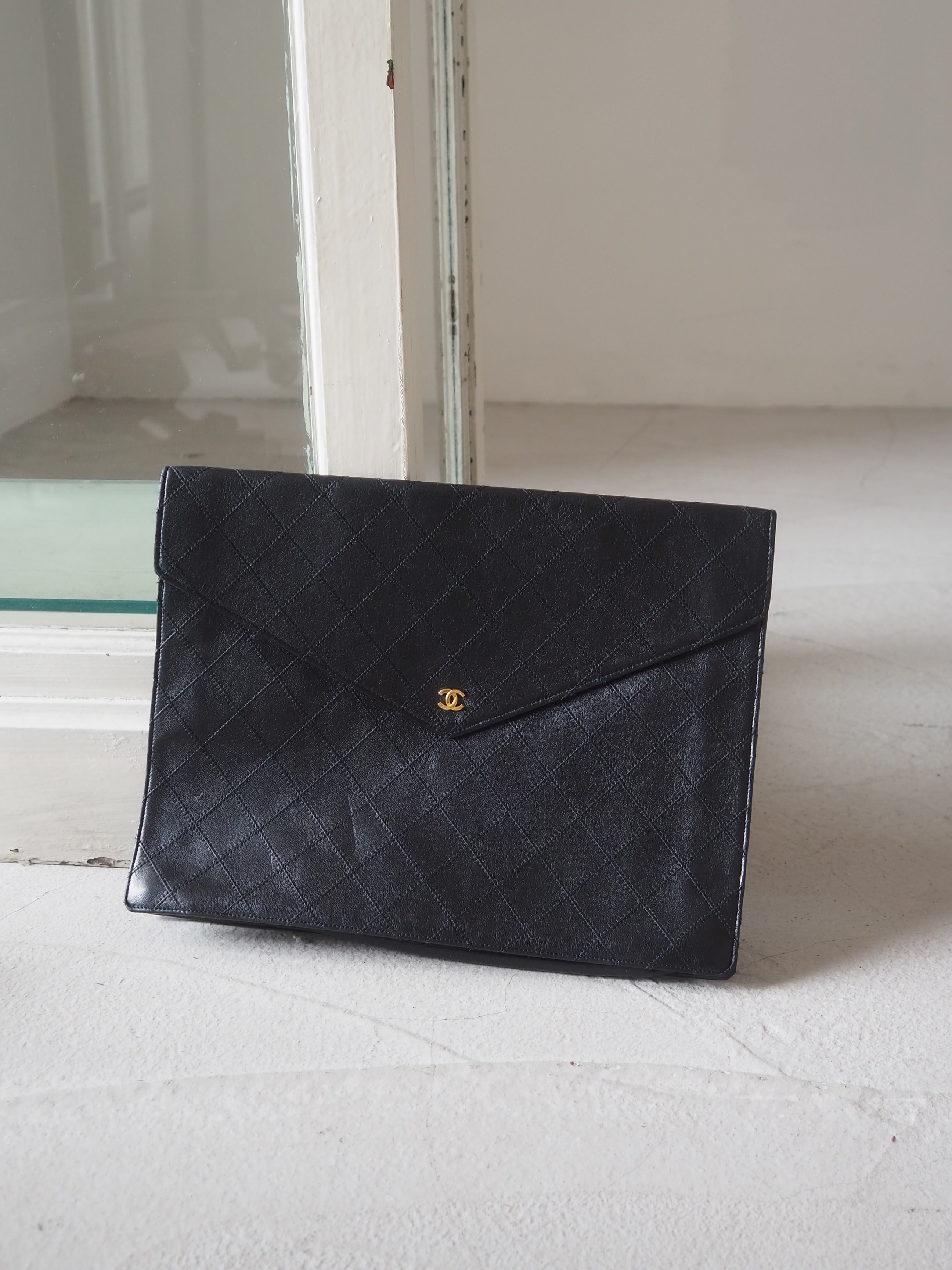 CHANEL シャネル COCO ココマーク クラッチ バッグ マルチ PC iPad