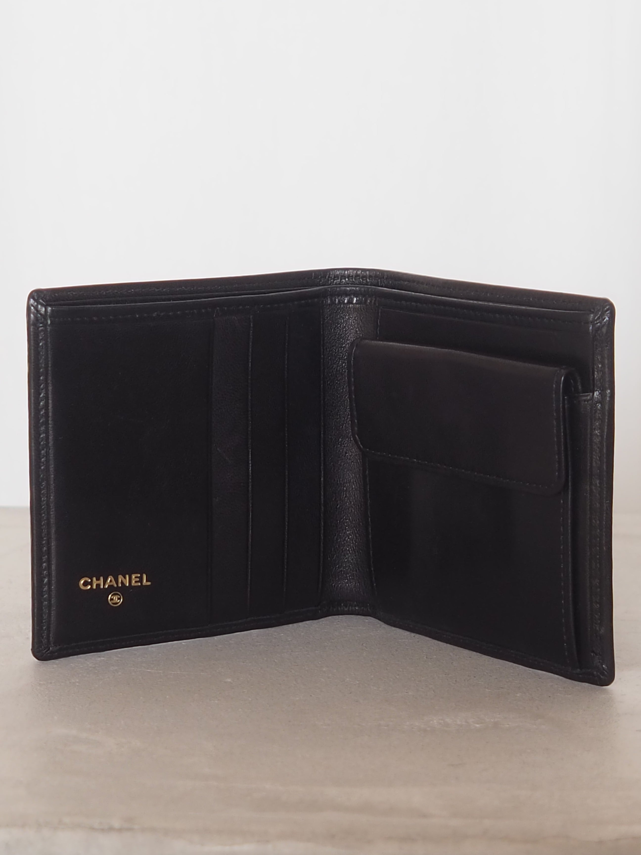 CHANEL Bicolore Bi-Fold Wallet