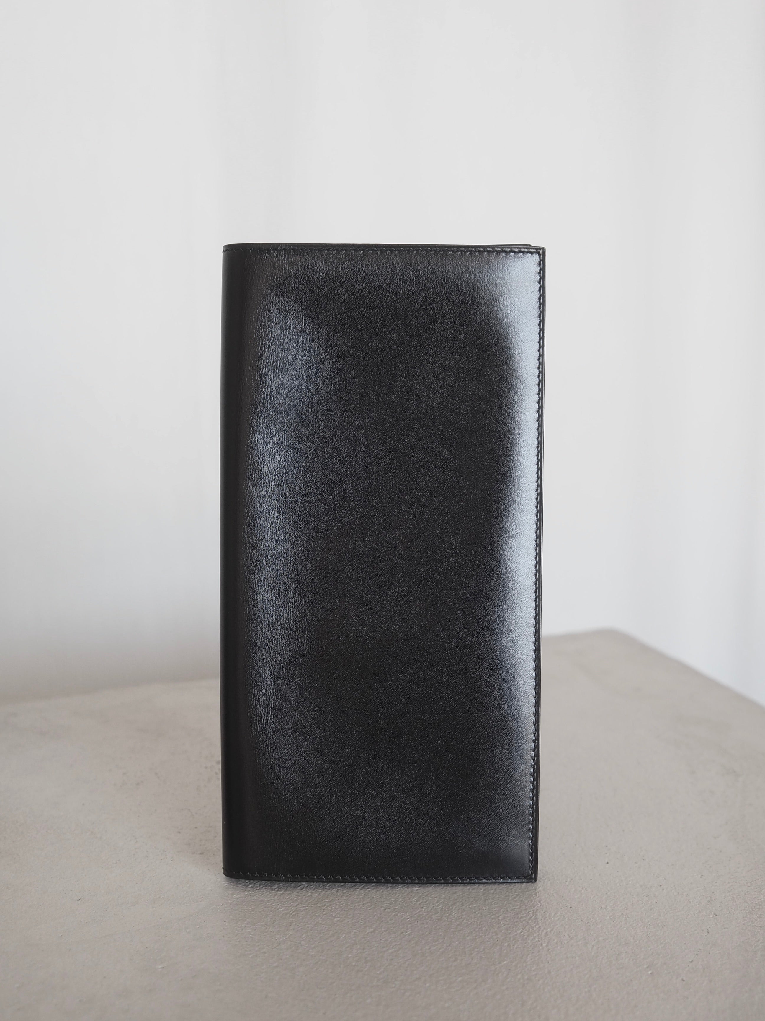 HERMÈS Box Calf Long Wallet