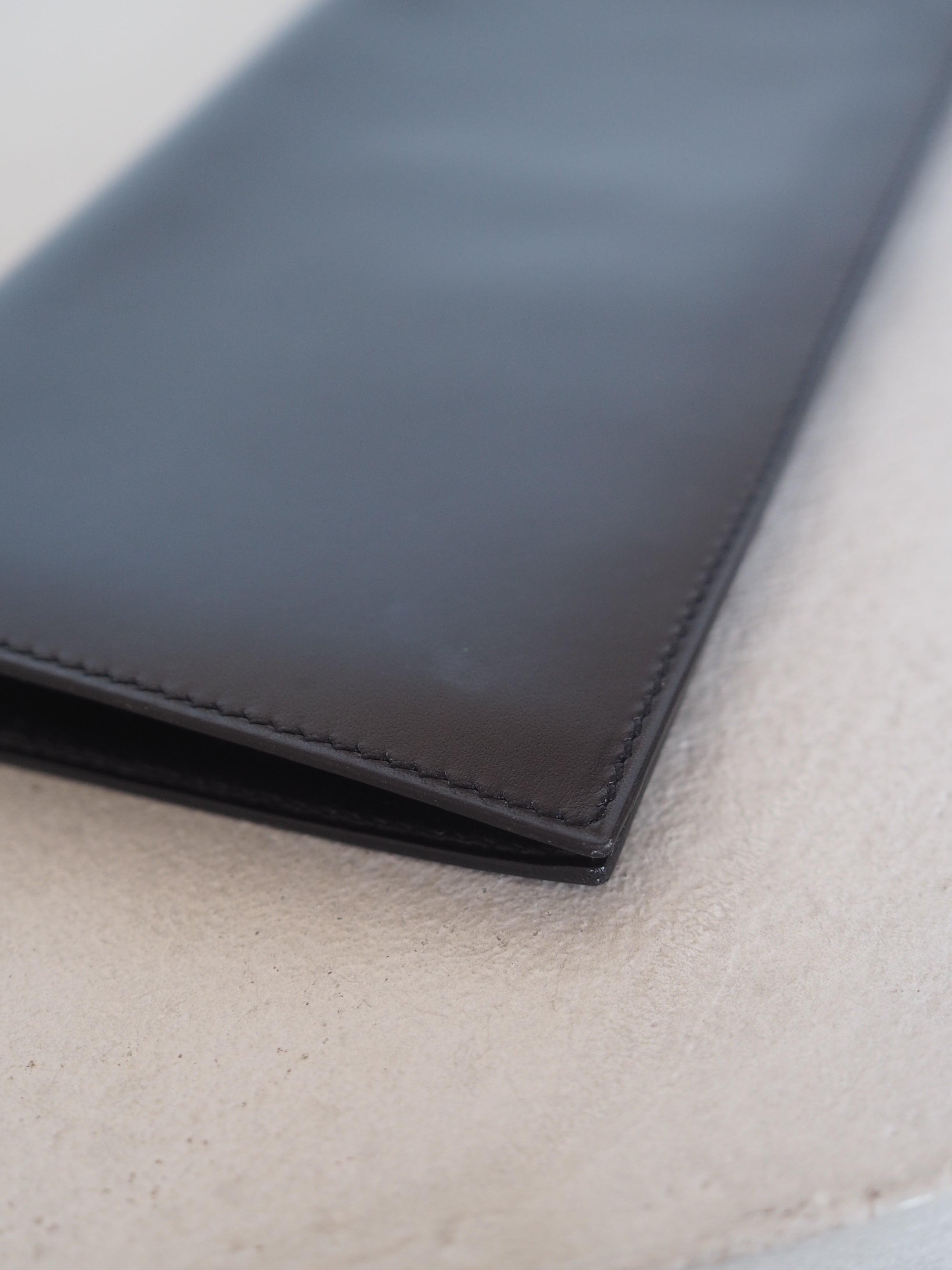 HERMÈS Box Calf Long Wallet
