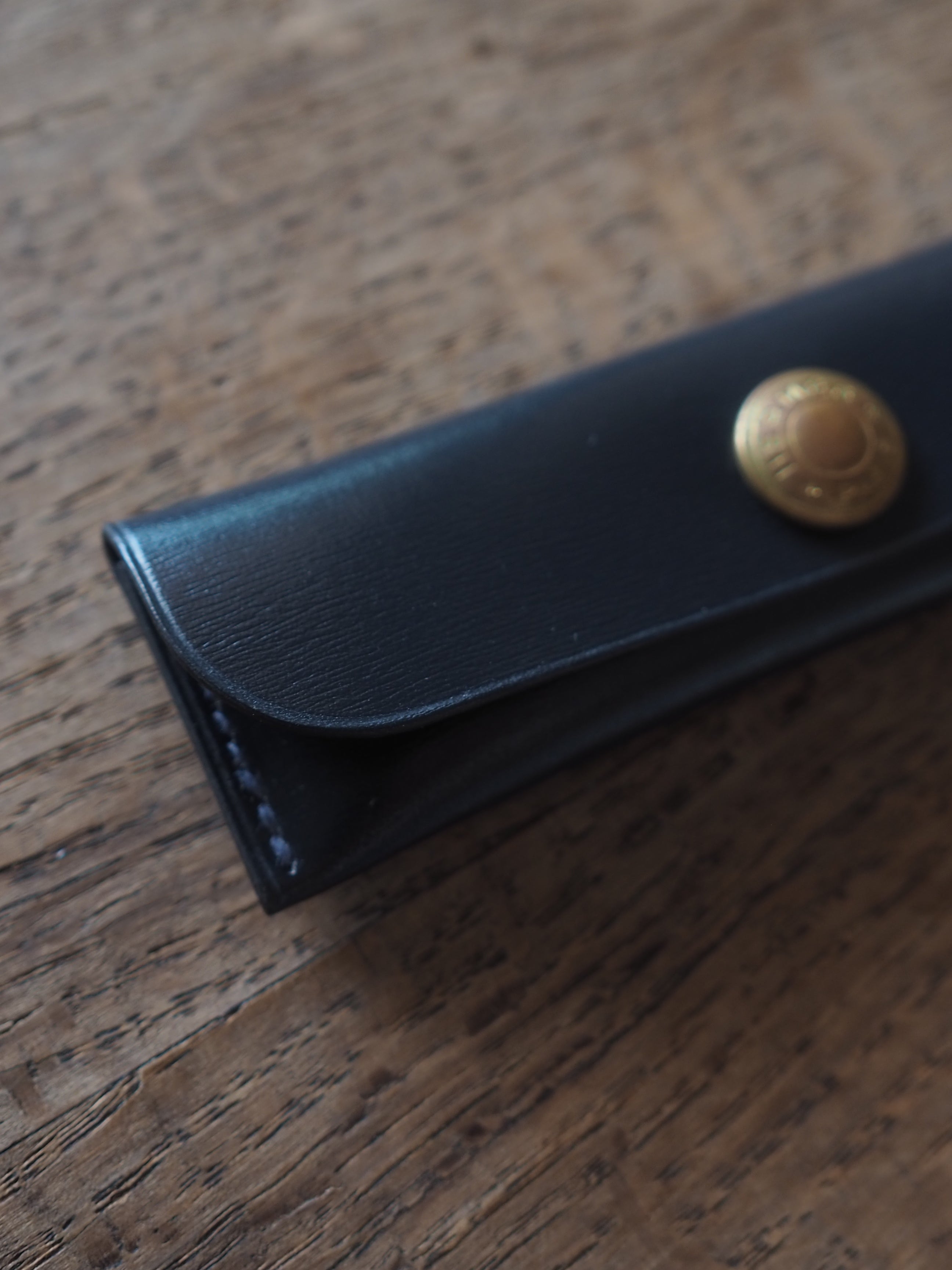 HERMÈS Buffalo Horn Comb Leather Case