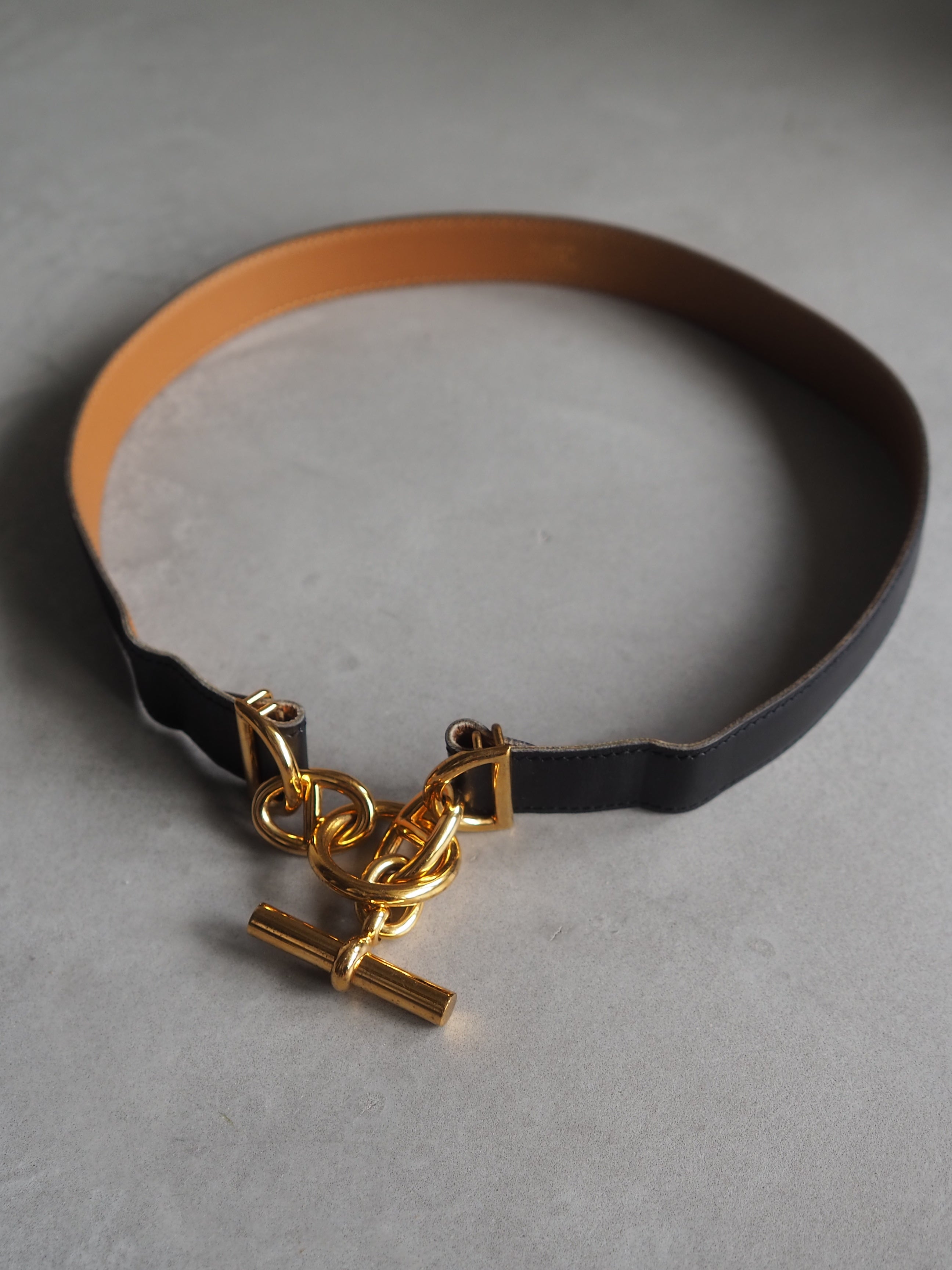 HERMES エルメス　ベルト　レザー　シェーヌダンクル　◯V刻印　65 HERMES エルメス ベルト レザー シェーヌダンクル ◯V刻印 65