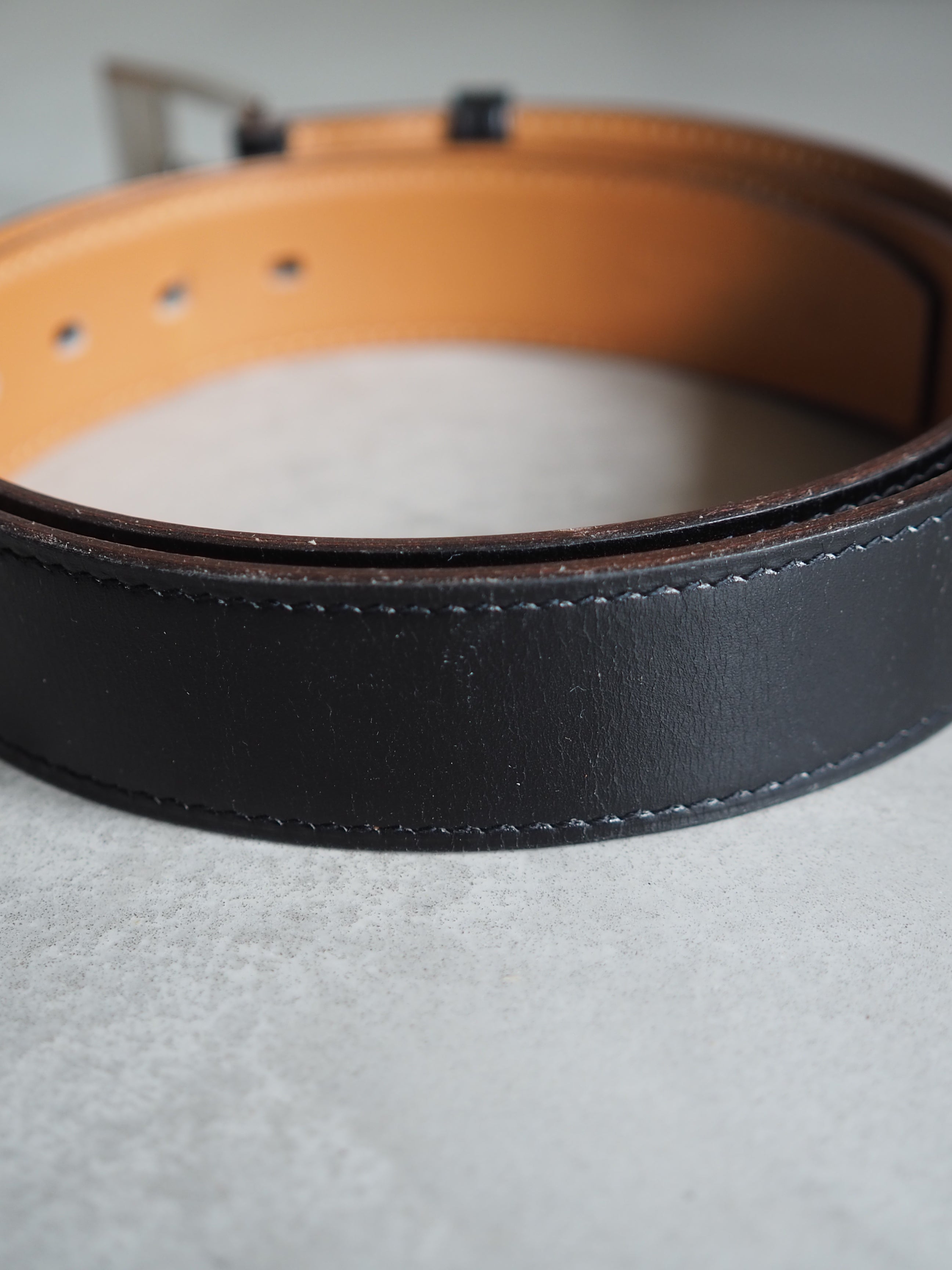 HERMÈS H Buckle Belt 85