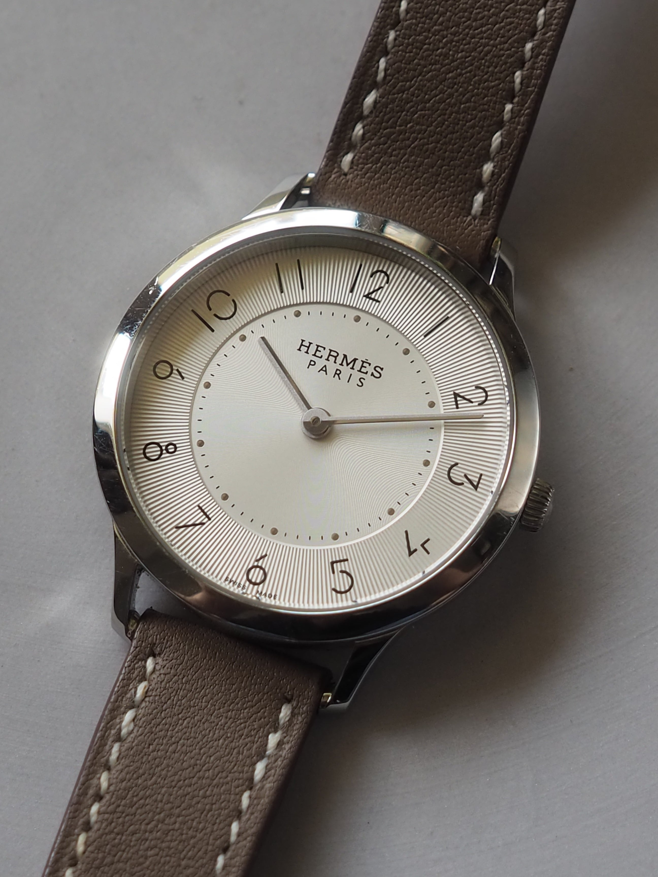 HERMES エルメス スリムドゥエルメス Slim d'Hermes ウォッチ 腕時計